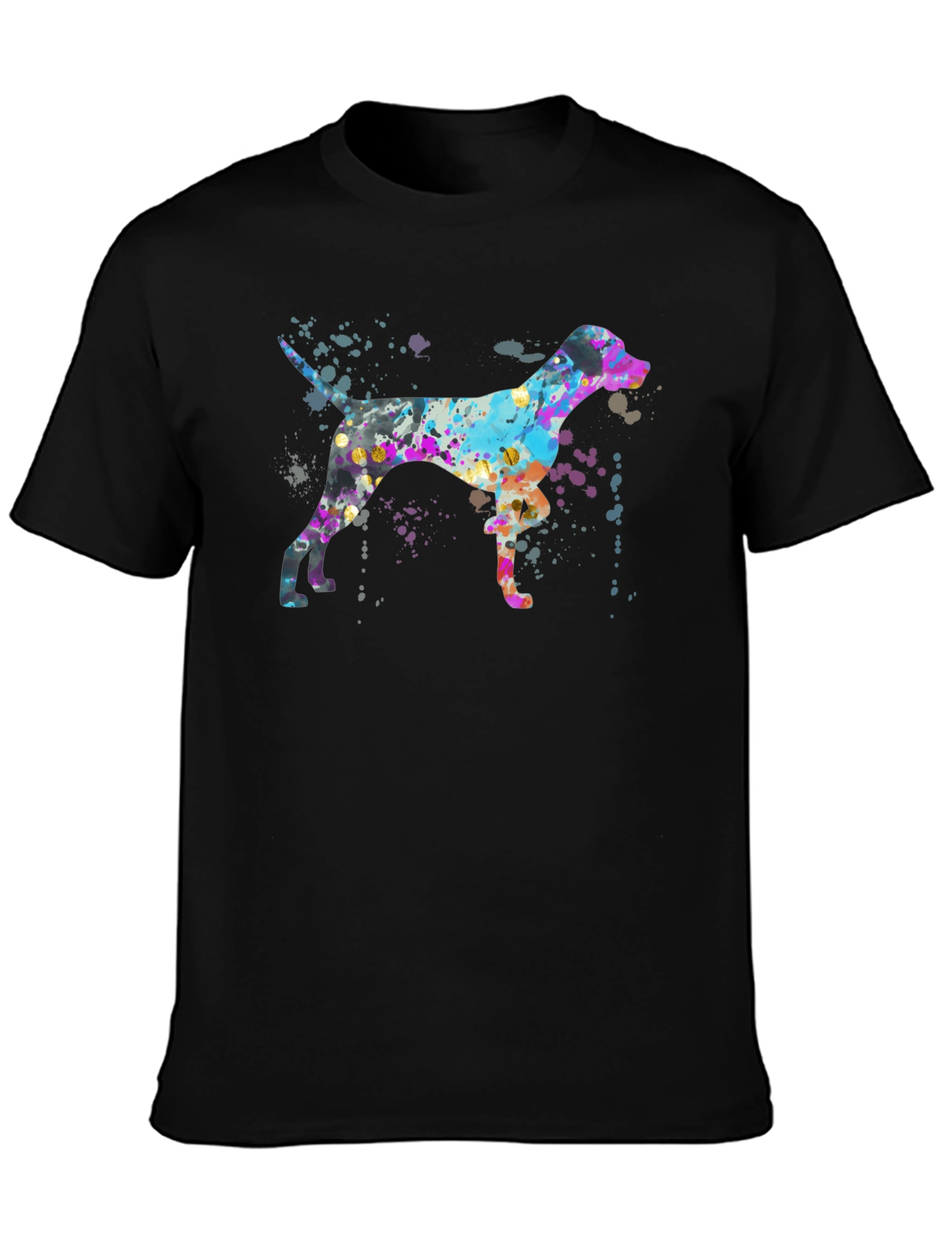 Watercolor Dog Graphic T-Shirt
