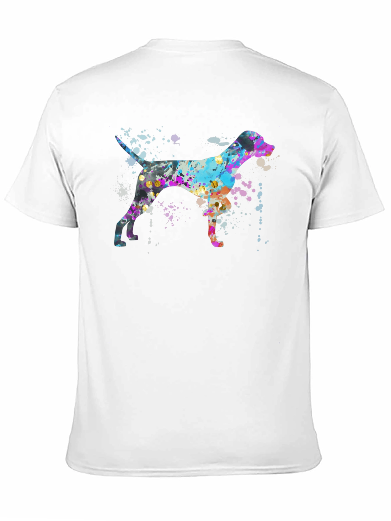 Watercolor Dog Graphic T-Shirt