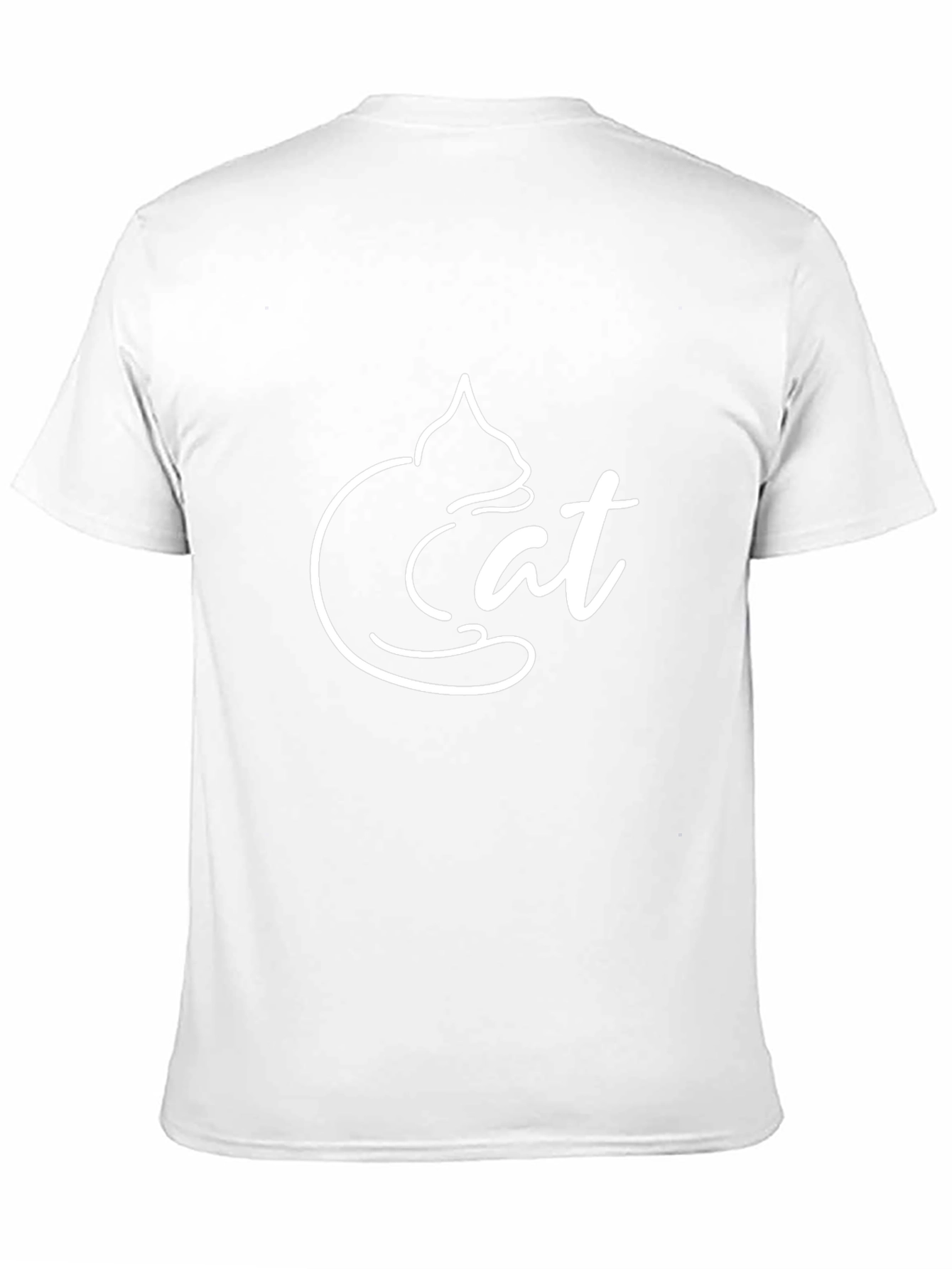 Cool Cat Graphic Tee - Unique Design Black Shirt