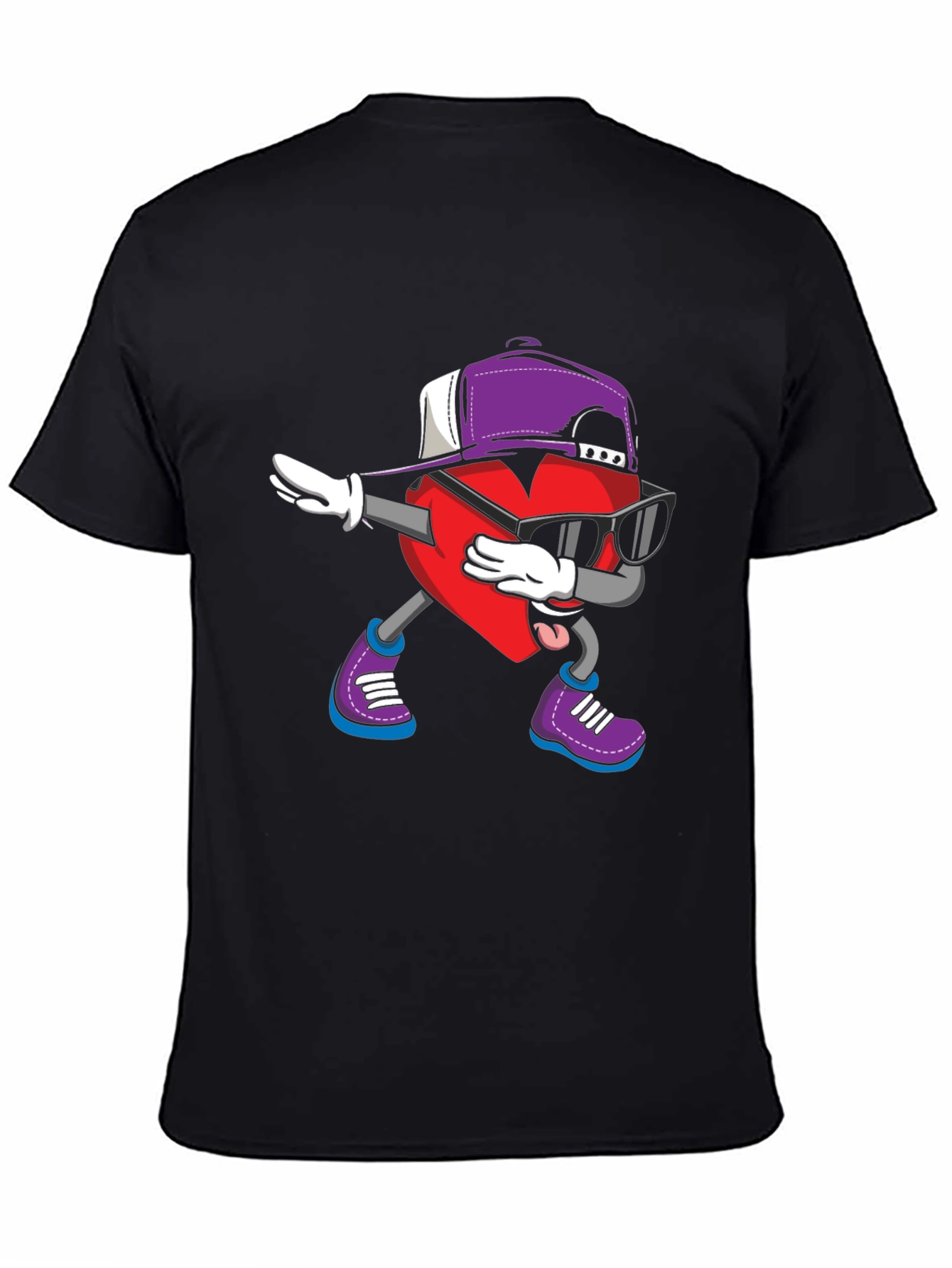 Dabbing Heart Graphic Tee - Cool Style