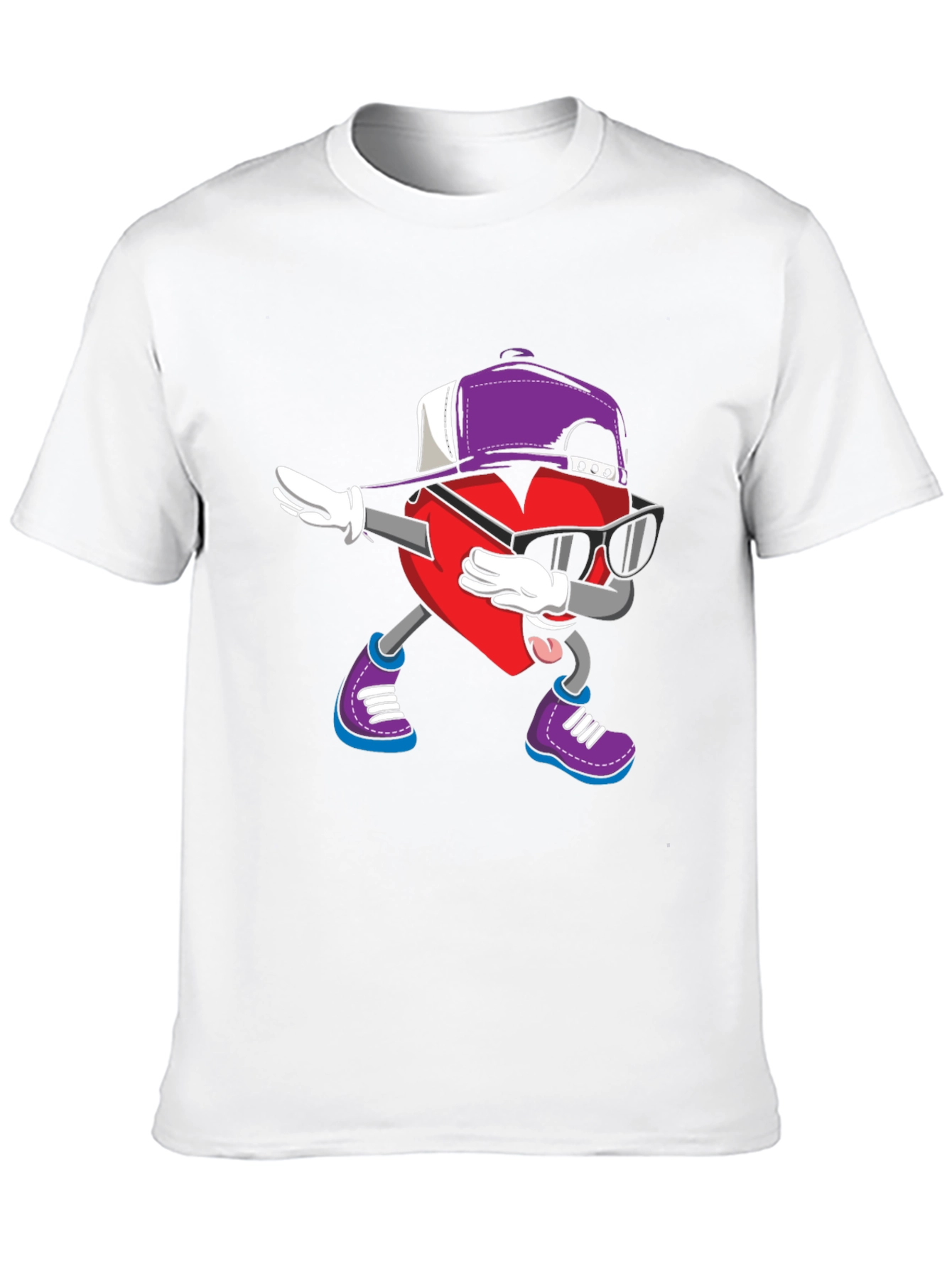Dabbing Heart Graphic Tee - Cool Style