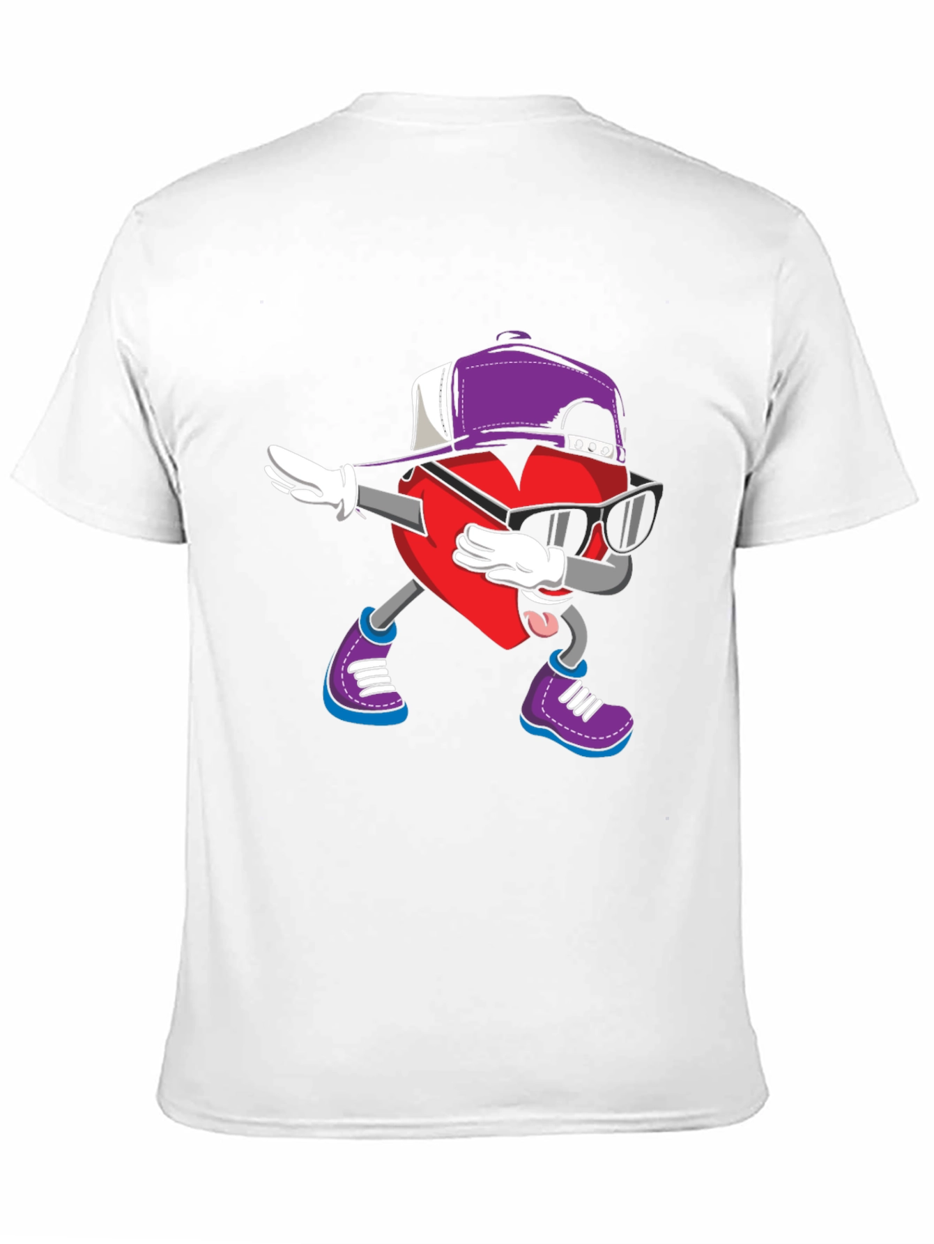 Dabbing Heart Graphic Tee - Cool Style
