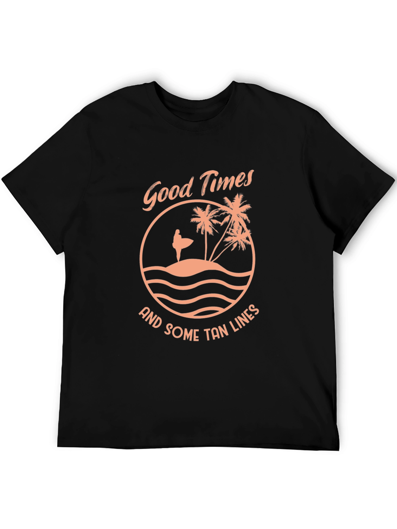 Good Times Tan Lines Black Graphic Tee
