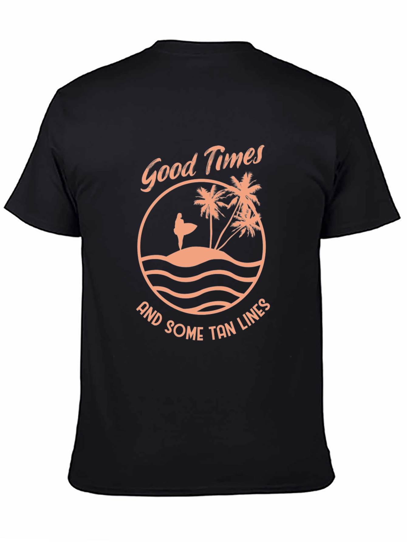 Good Times Tan Lines Black Graphic Tee