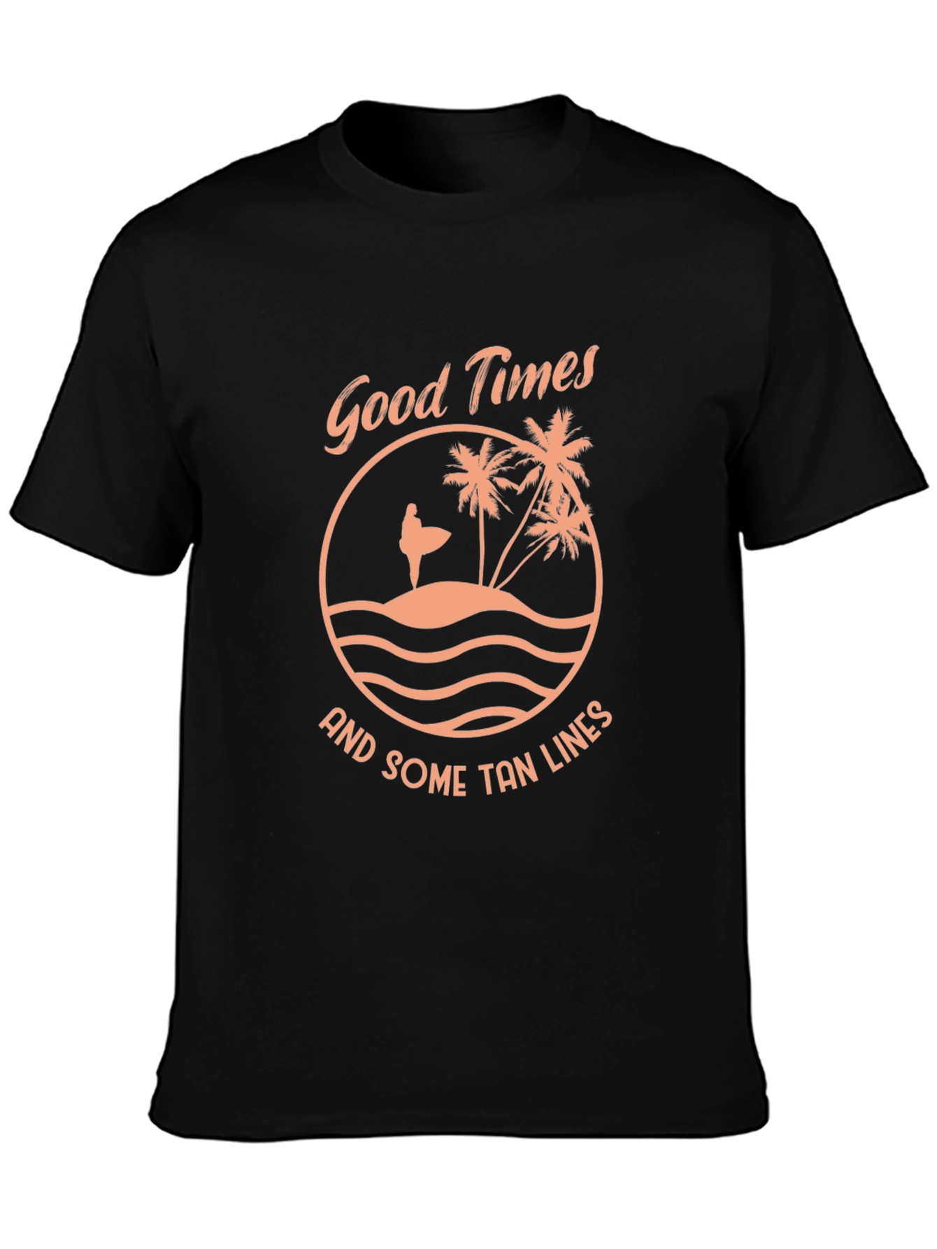Good Times Tan Lines Black Graphic Tee