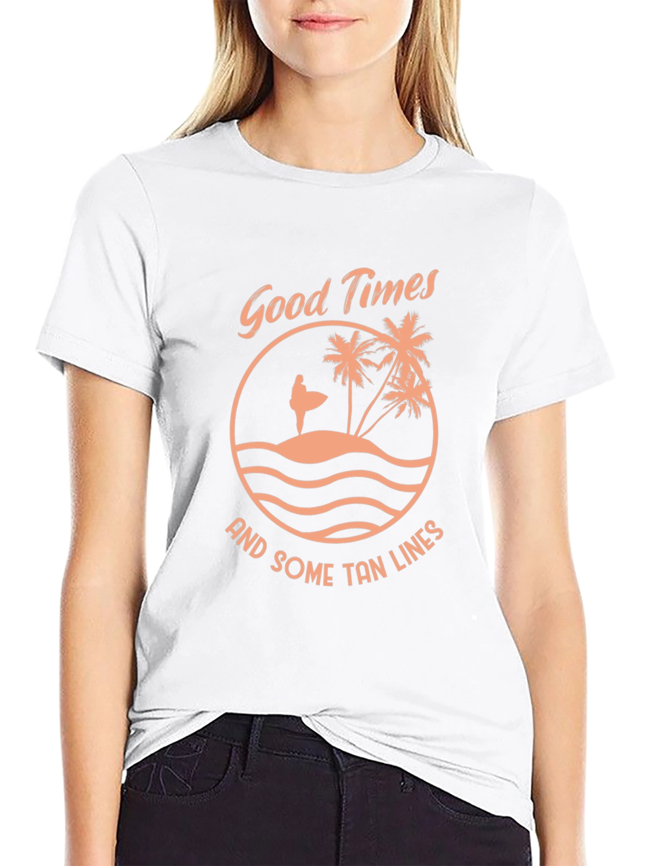 Good Times Tan Lines Black Graphic Tee