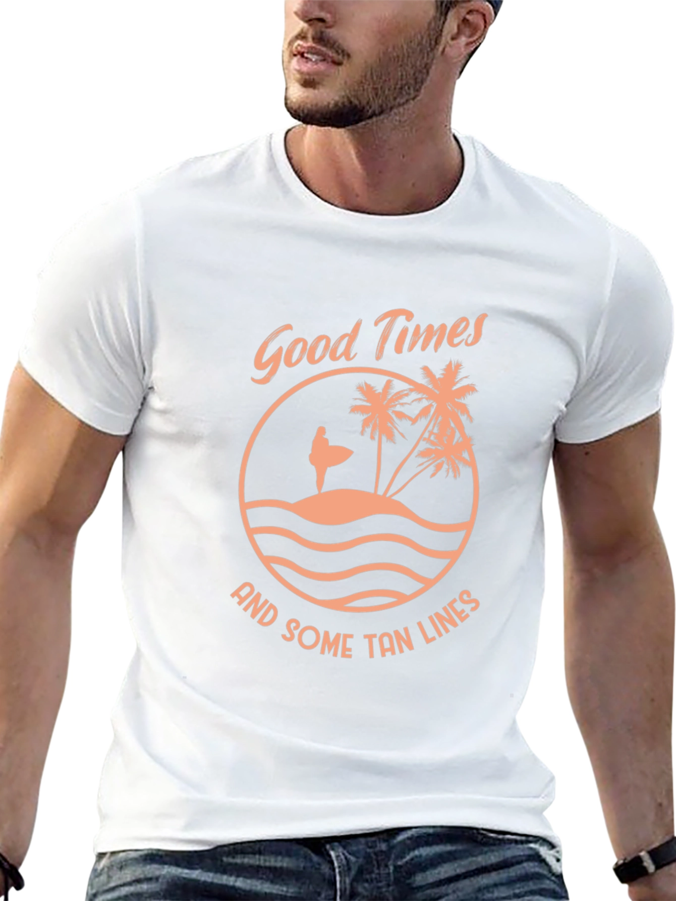 Good Times Tan Lines Black Graphic Tee