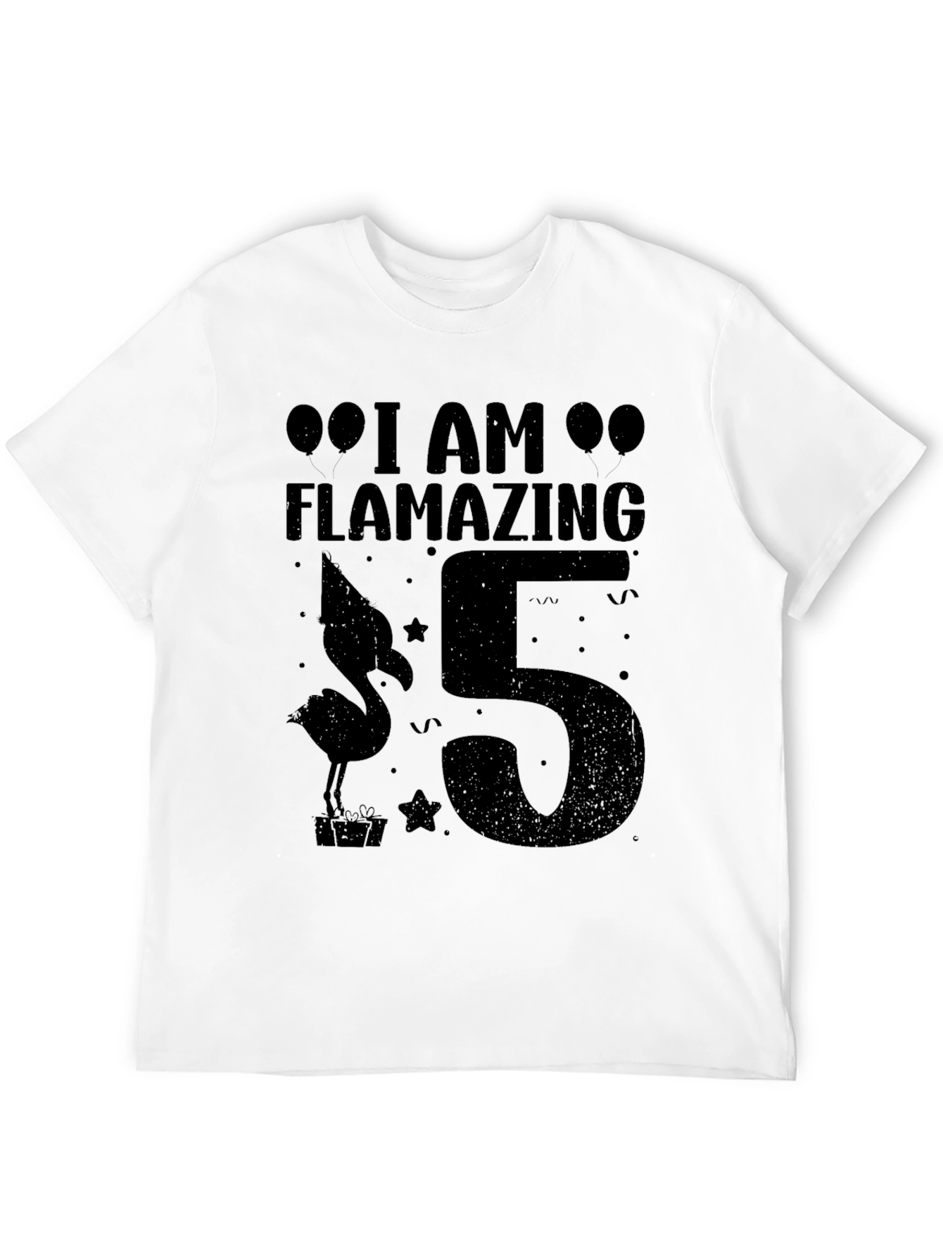 Flamazing 5th Birthday Black T-Shirt