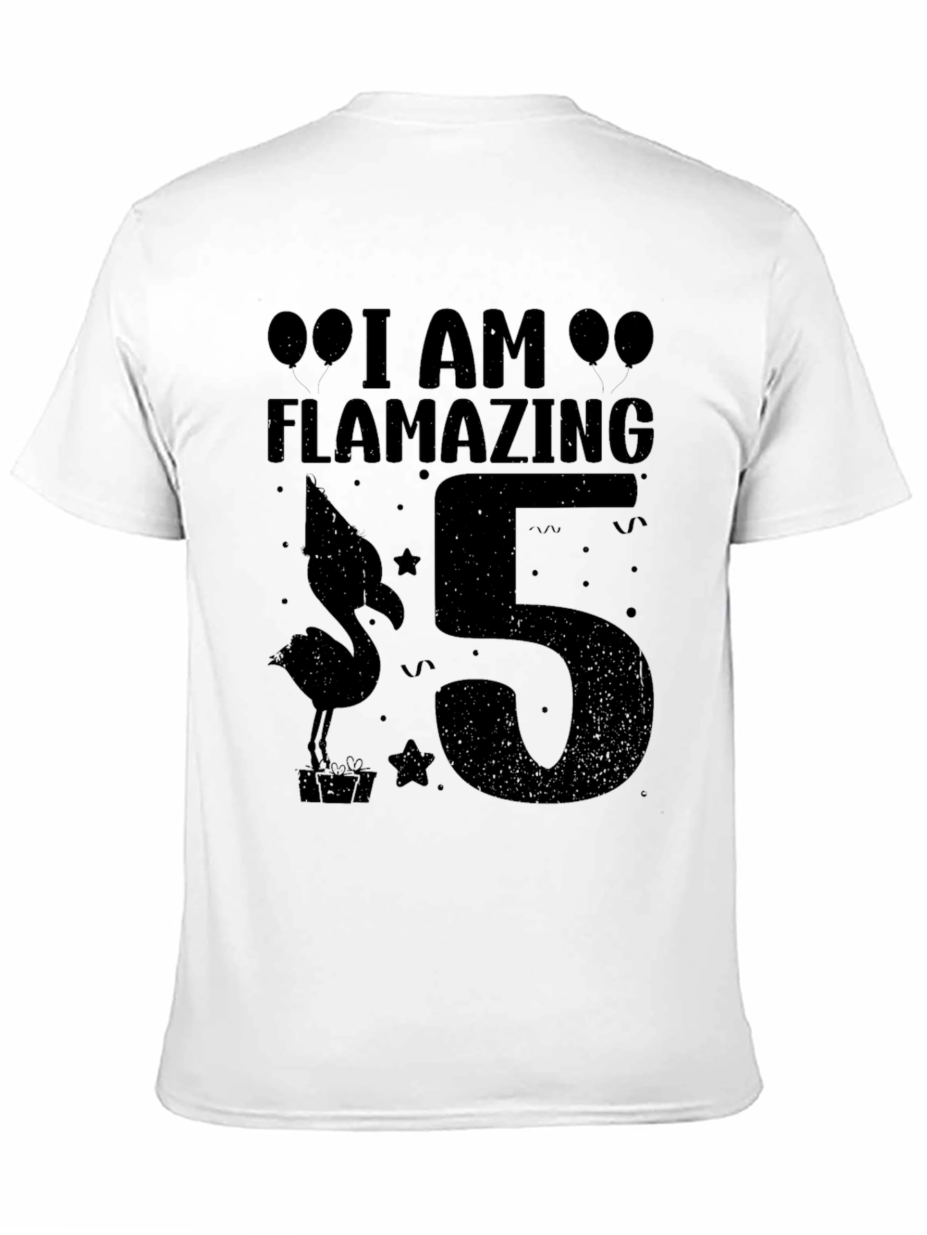 Flamazing 5th Birthday Black T-Shirt