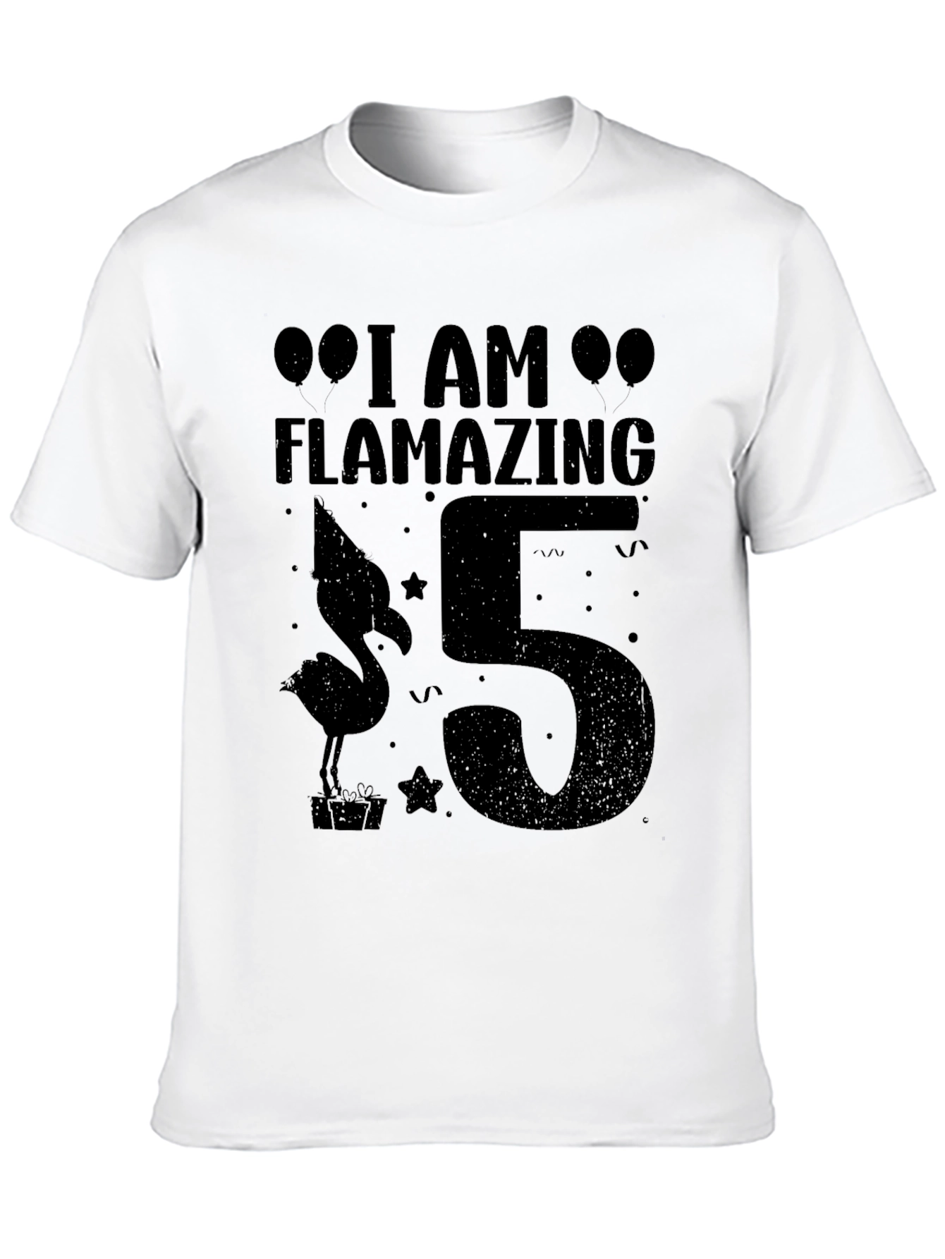 Flamazing 5th Birthday Black T-Shirt