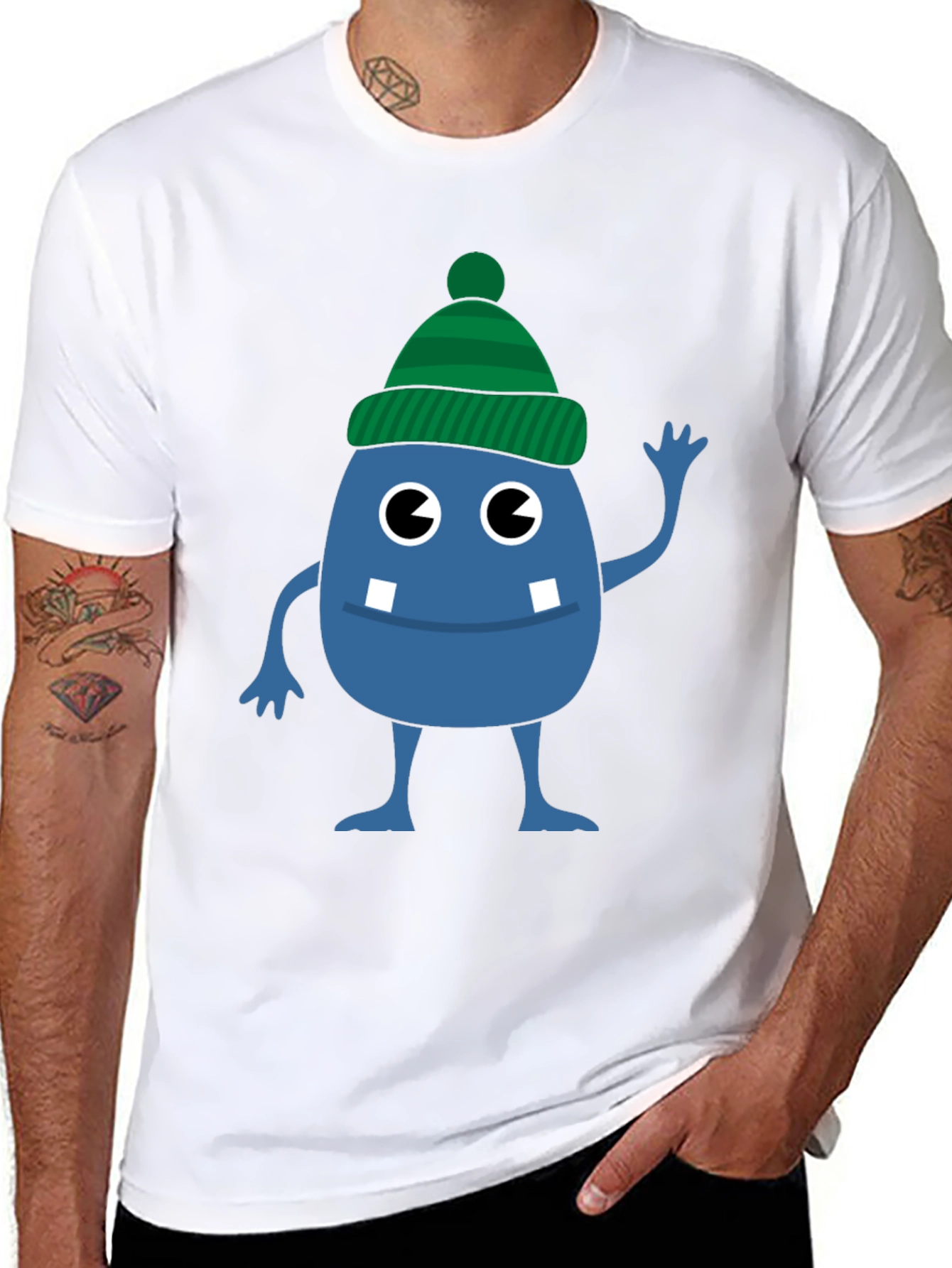 Whimsical Monster Graphic Tee - Fun & Unique Design