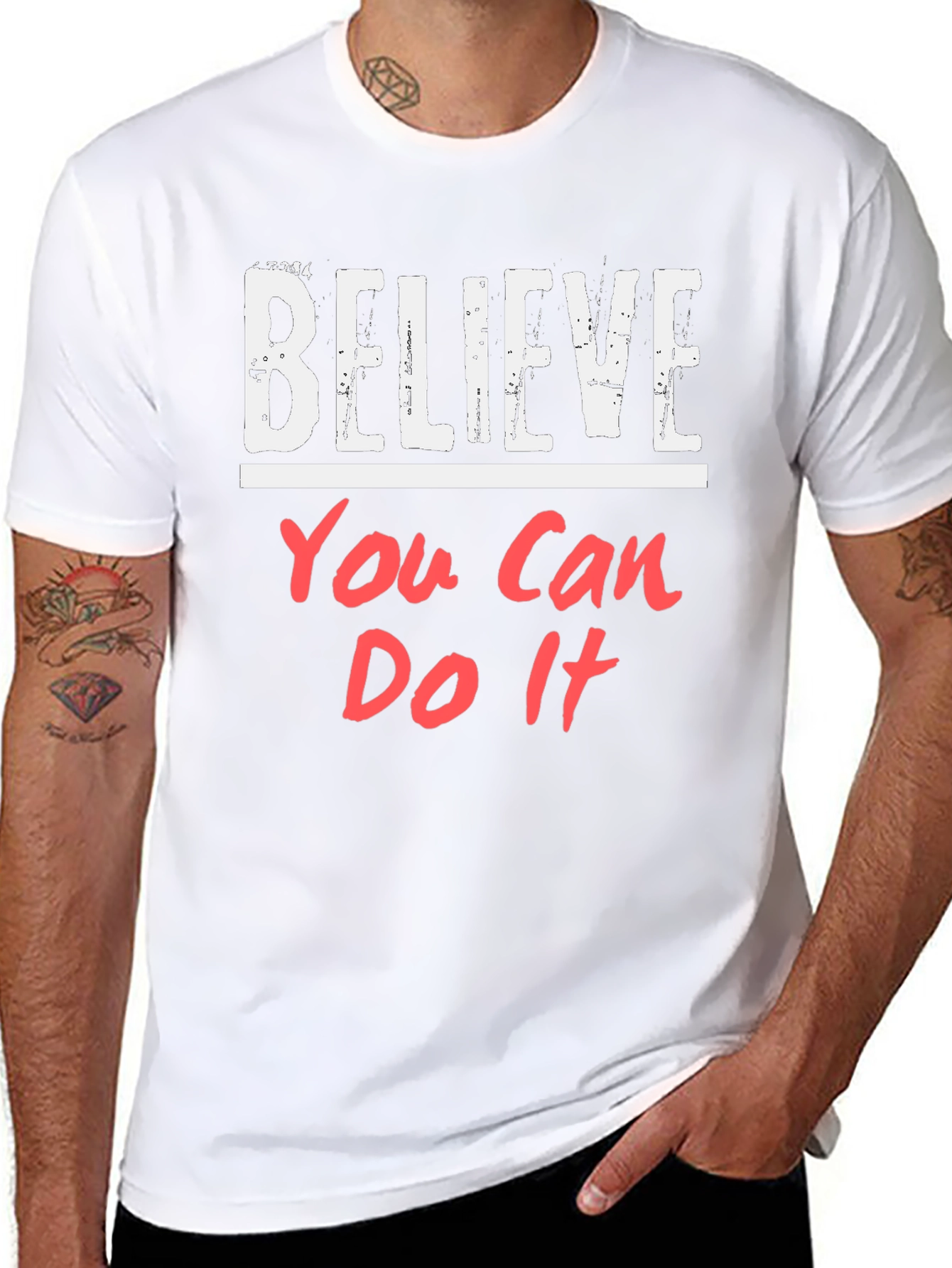 Believe You Can Do It Black T-Shirt