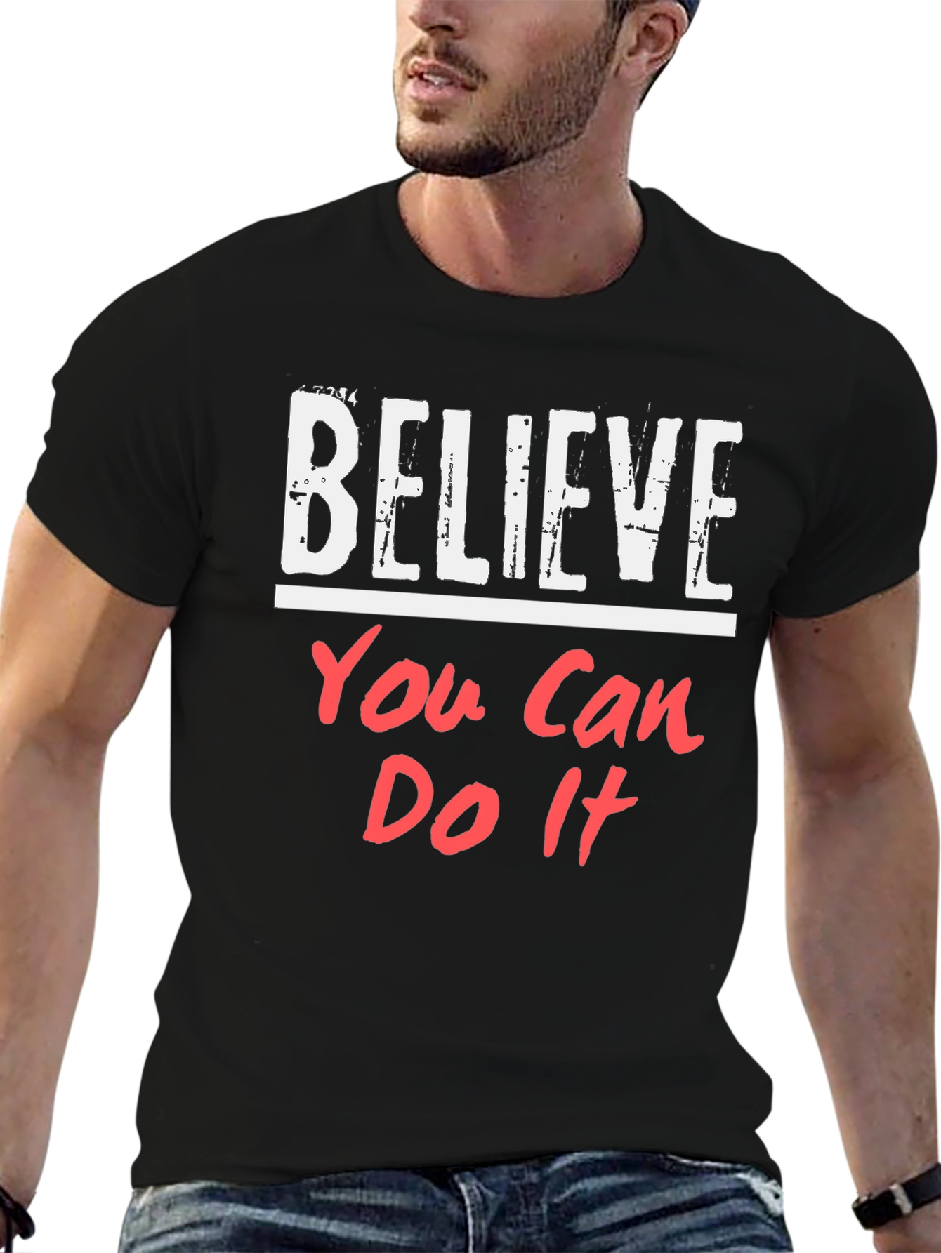 Believe You Can Do It Black T-Shirt