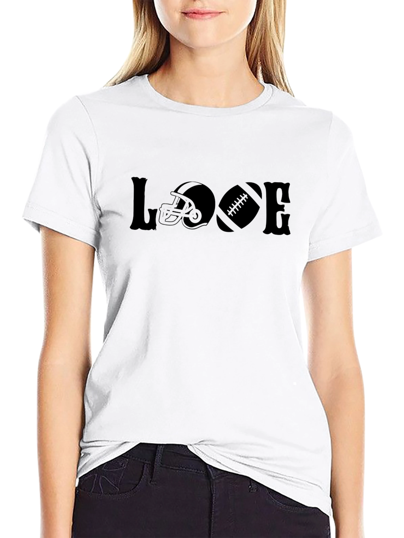 Football LOVE Graphic T-Shirt - Soft Cotton Tee