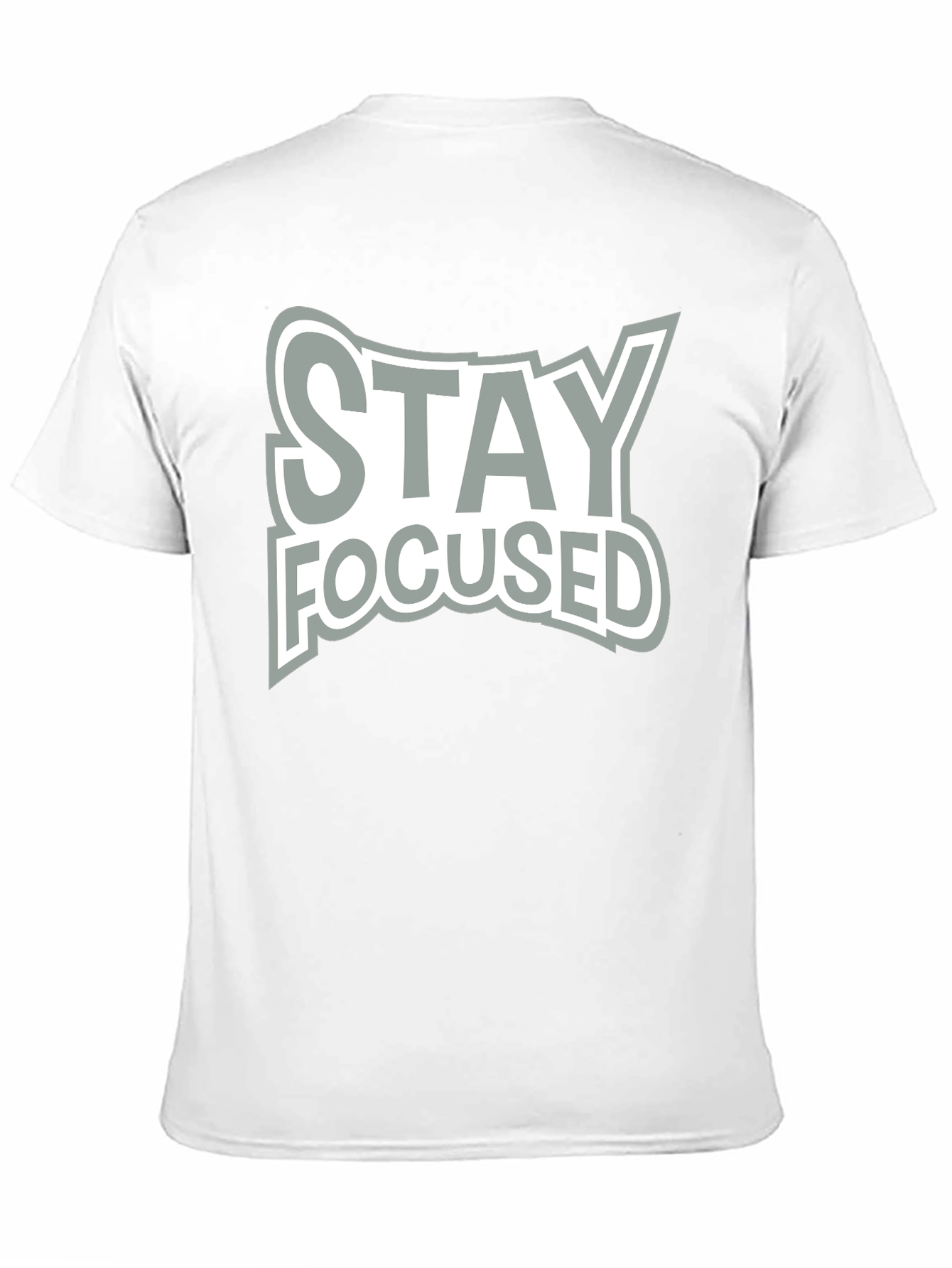 Stay Focused Graphic Black T-Shirt