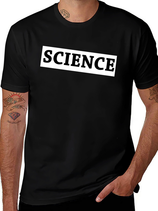 Science Graphic T-Shirt - Comfortable Black Tee
