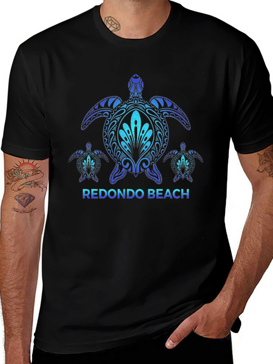 Redondo Beach Turtle T-Shirt - Black