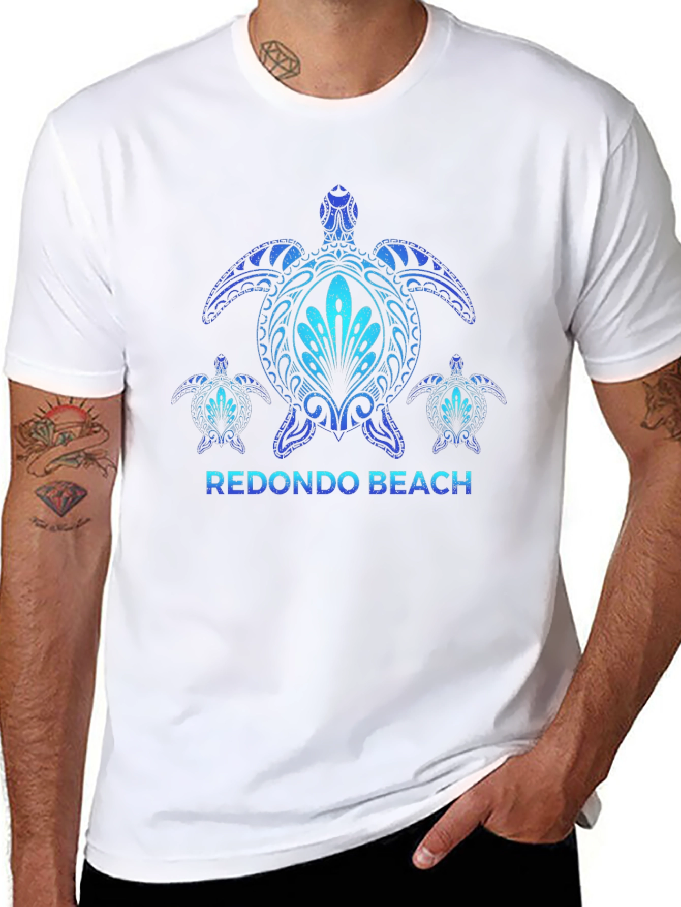 Redondo Beach Turtle T-Shirt - Black