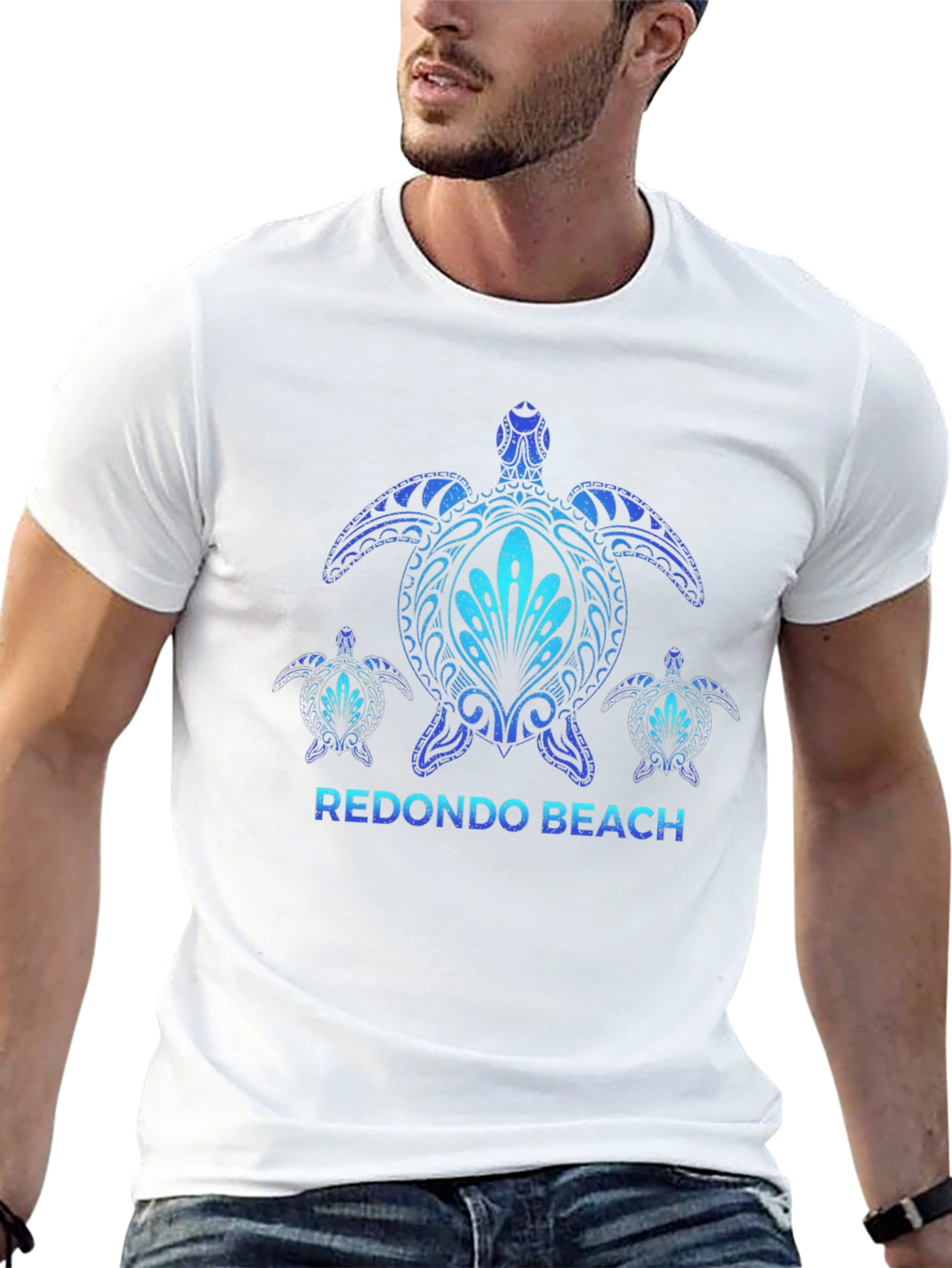 Redondo Beach Turtle T-Shirt - Black