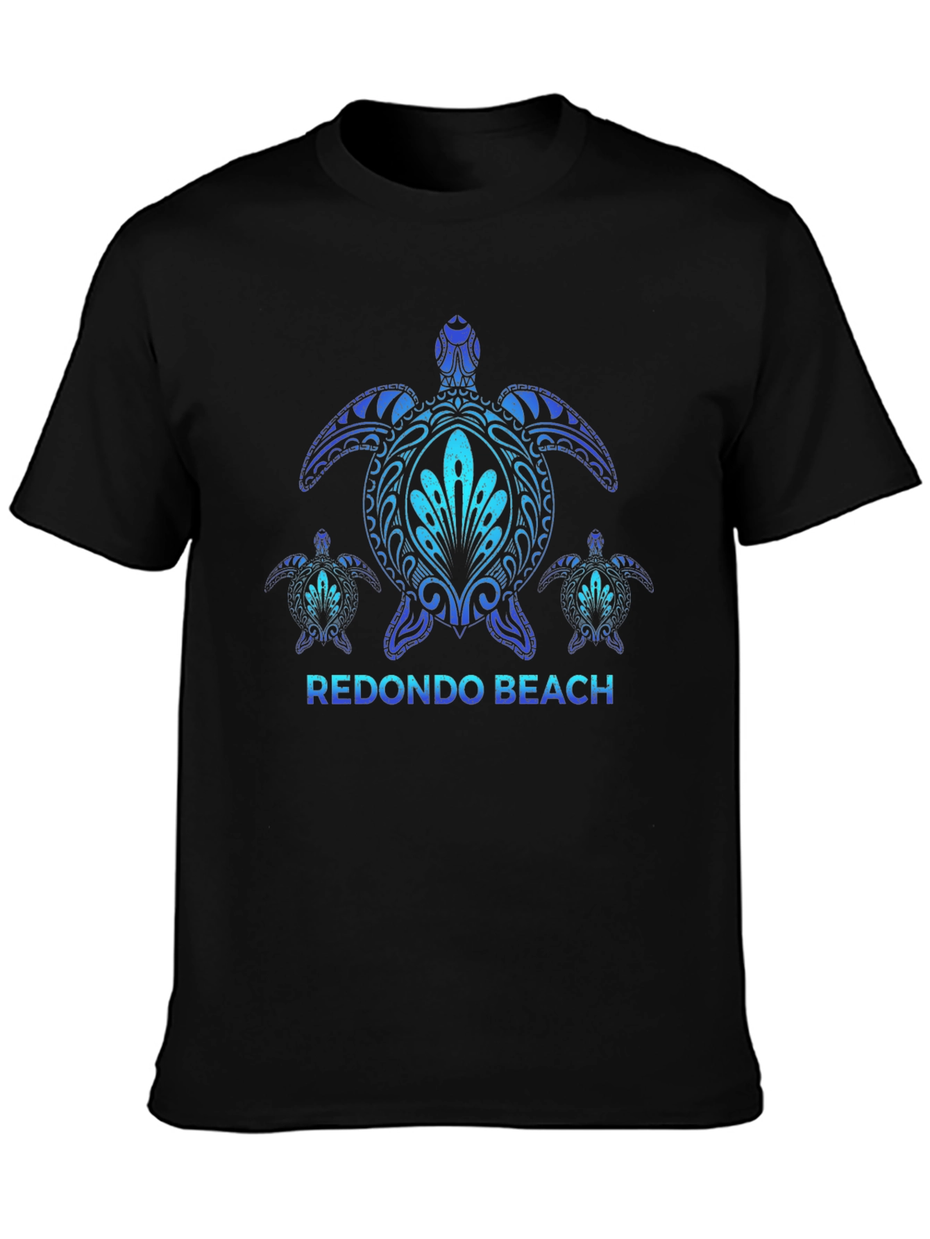Redondo Beach Turtle T-Shirt - Black