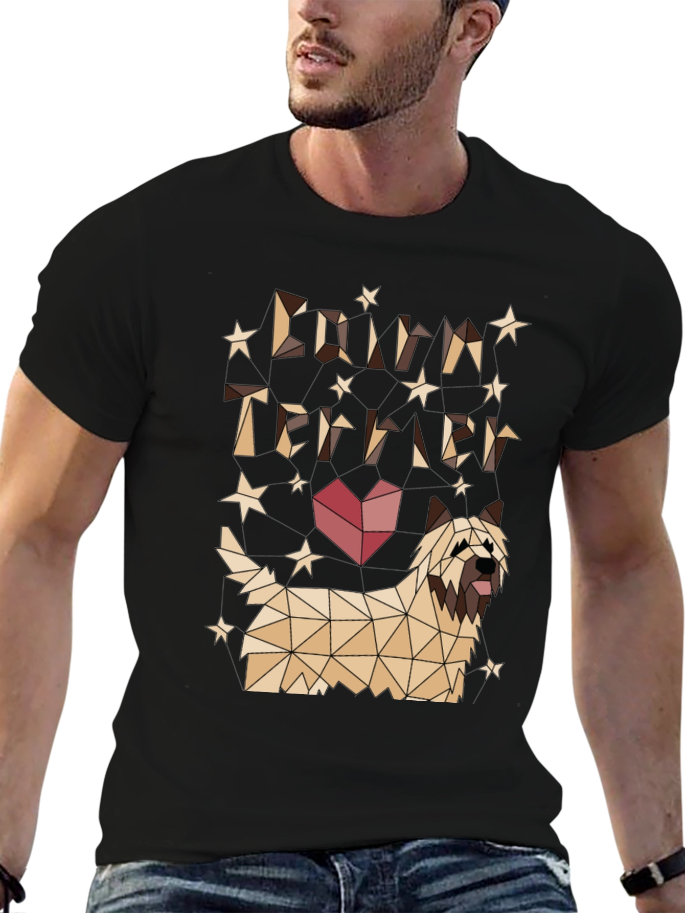 Cairn Terrier Geometric Graphic Tee