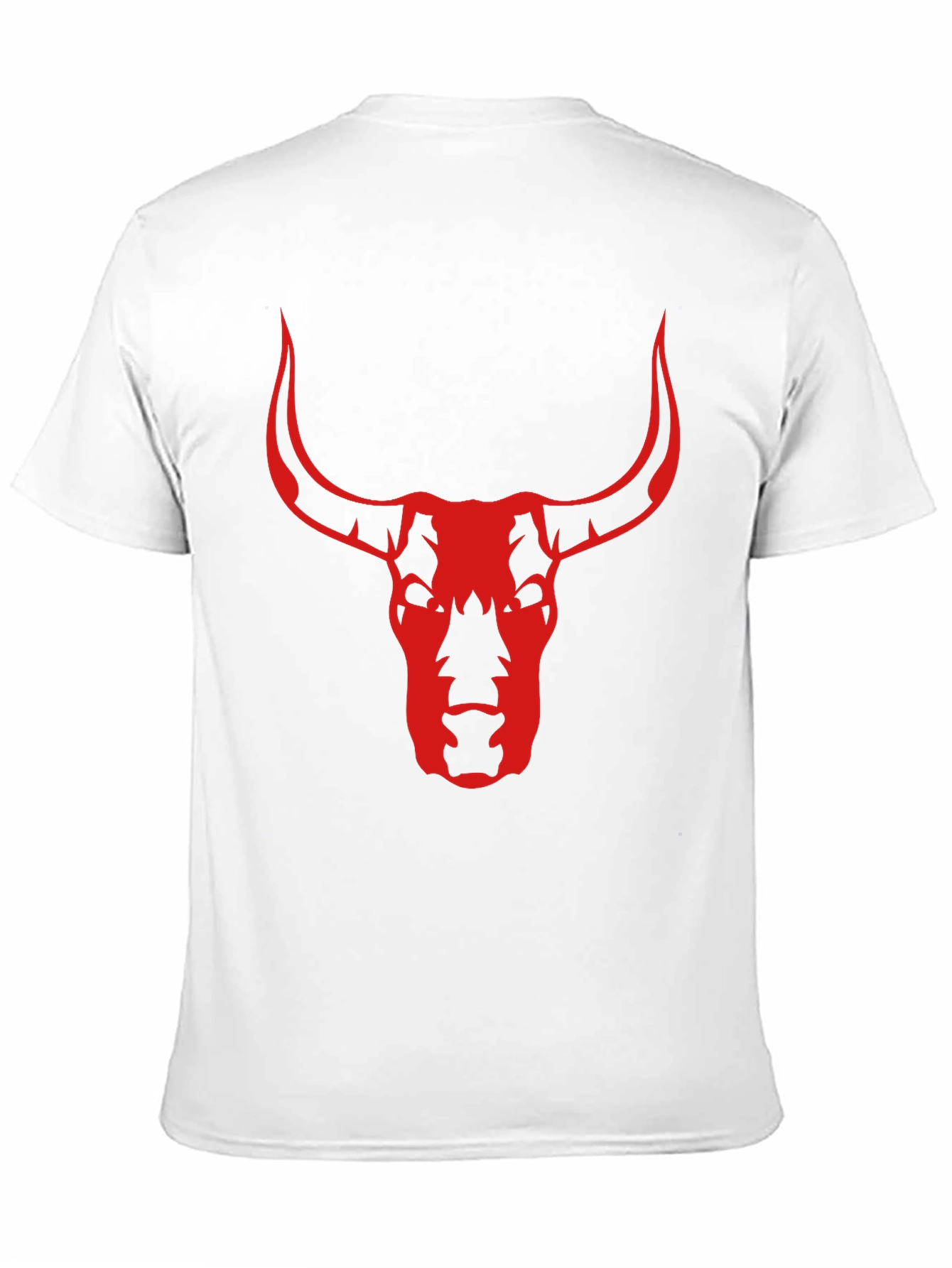 Bull Skull Graphic Tee - Black Cotton T-Shirt