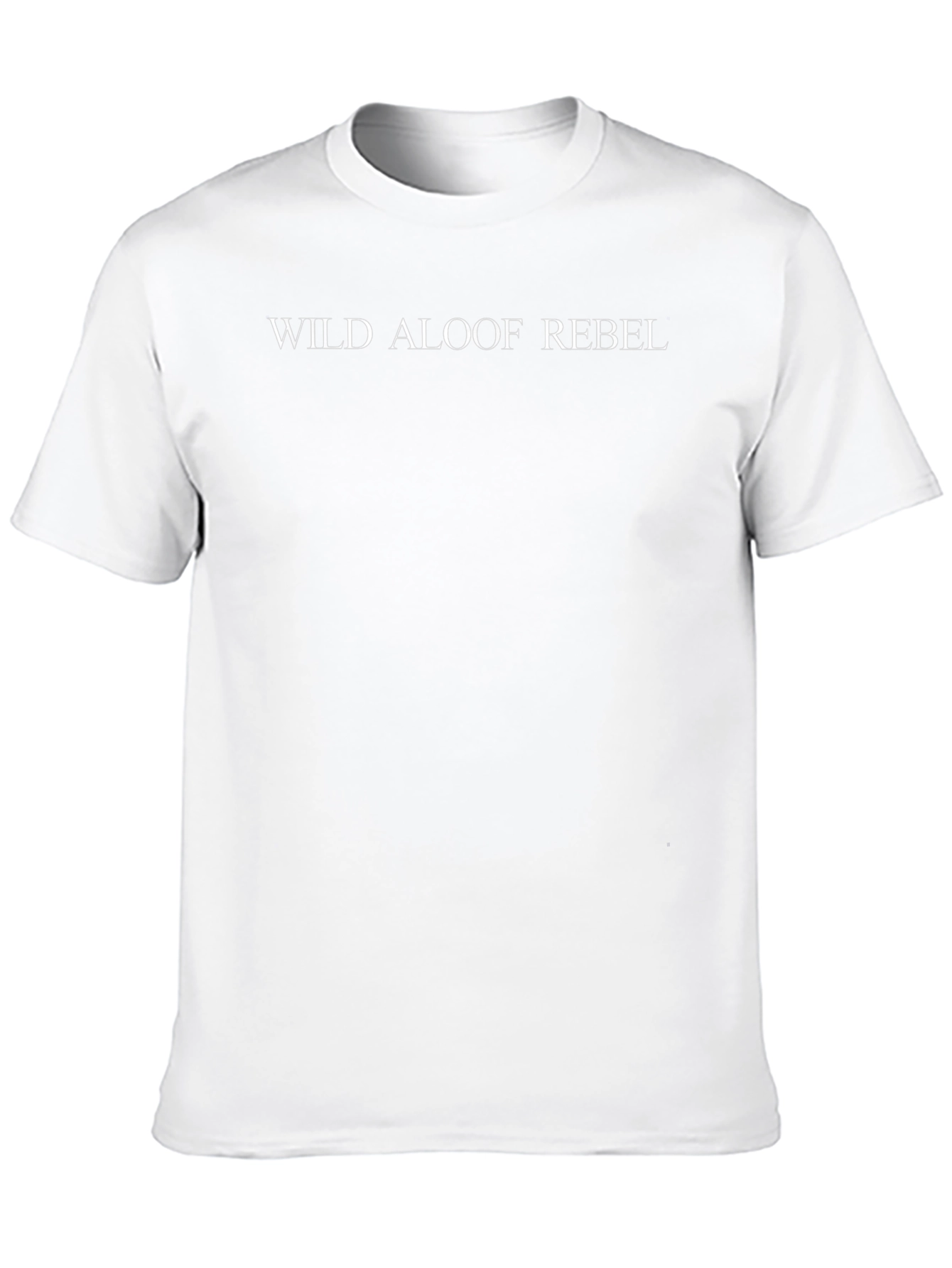Wild Aloof Rebel Black Graphic Tee