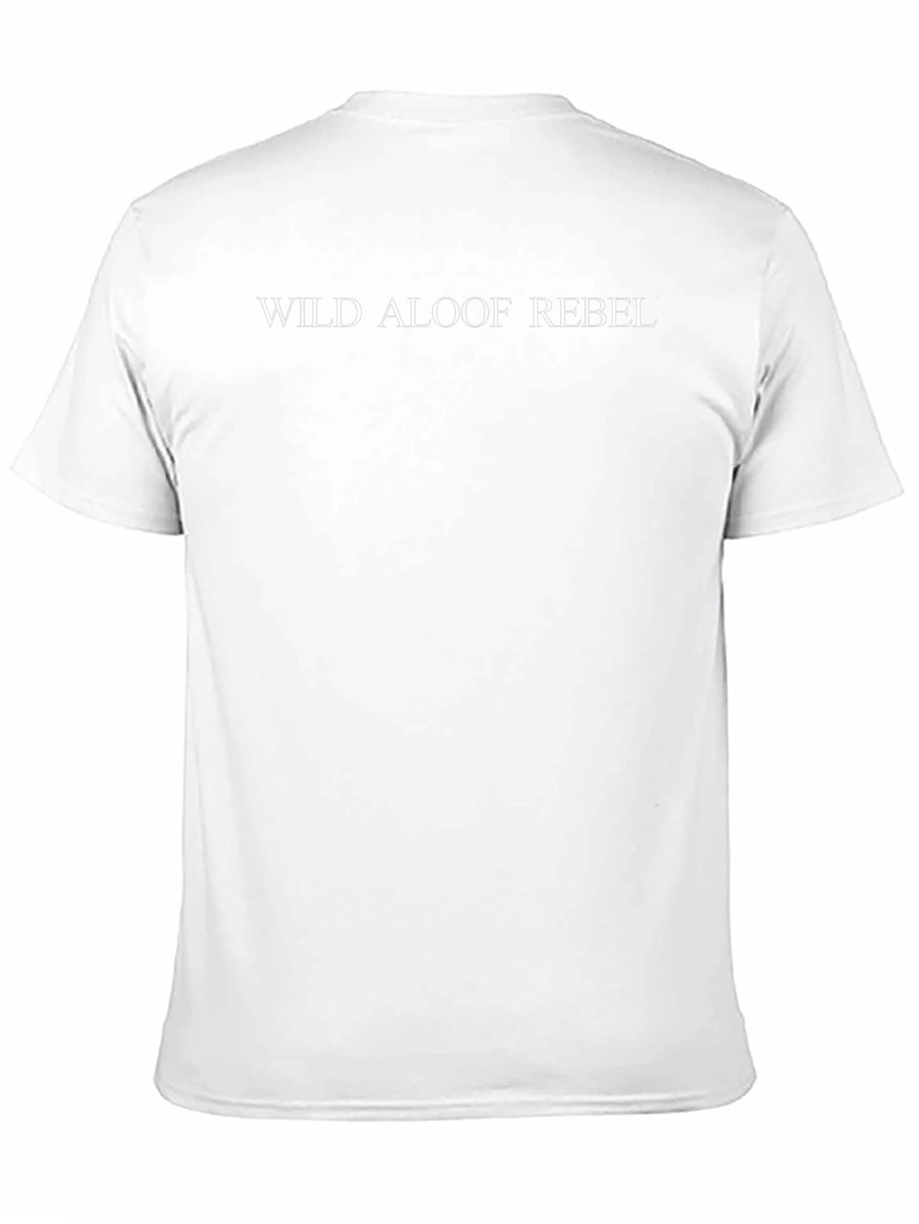 Wild Aloof Rebel Black Graphic Tee