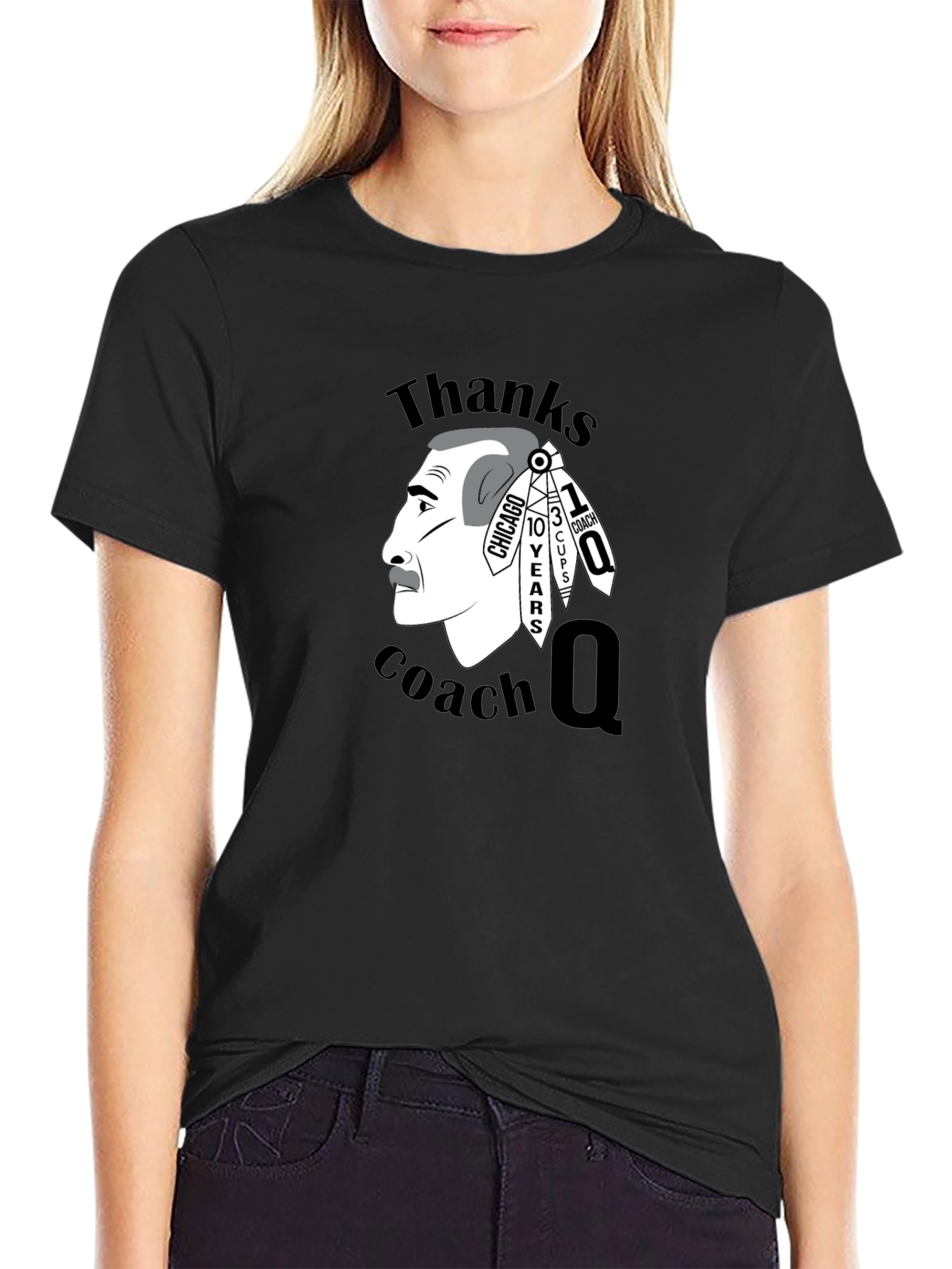 Thanks Coach Q T-Shirt Blackhawks Fan Apparel