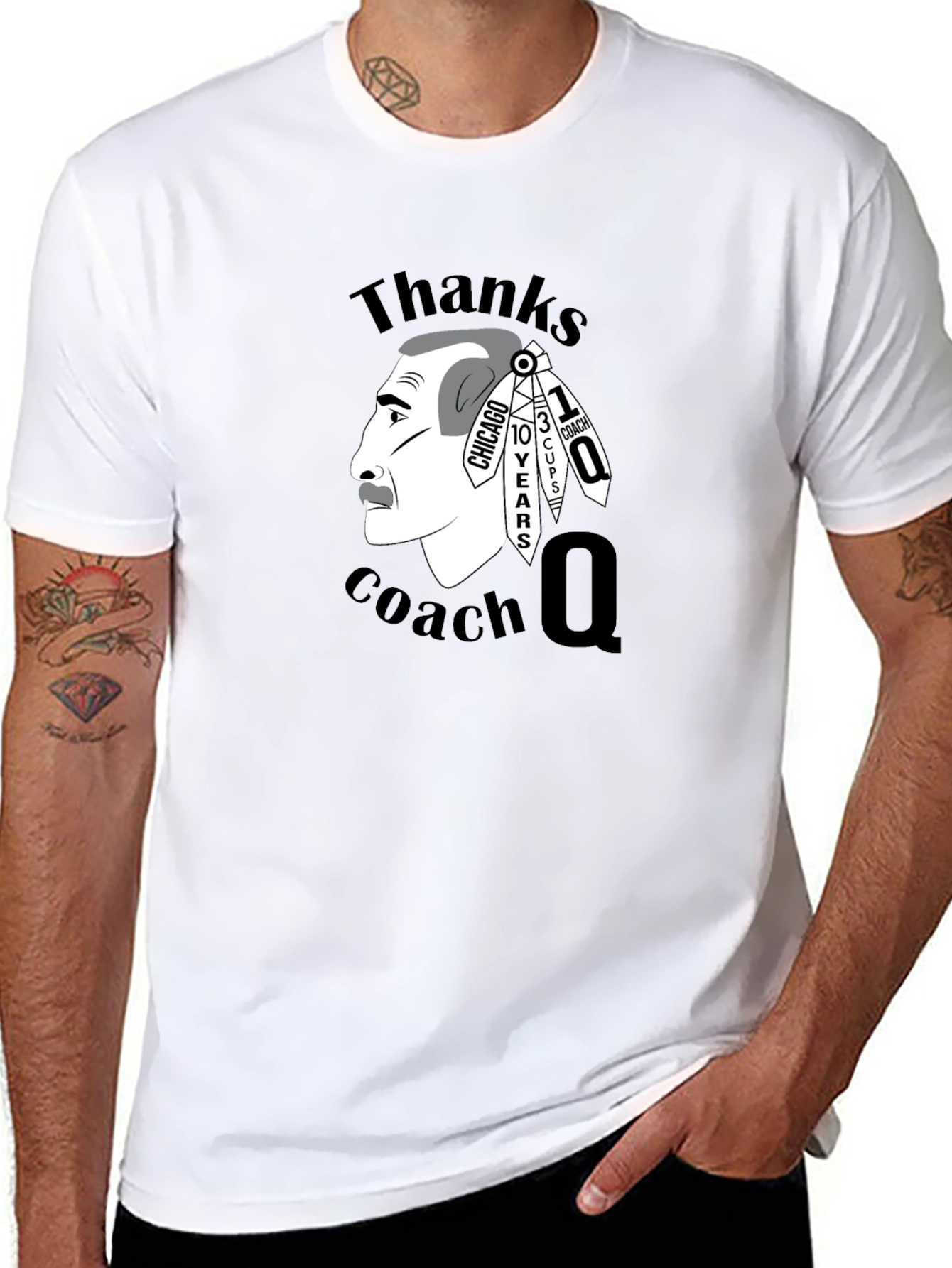 Thanks Coach Q T-Shirt Blackhawks Fan Apparel