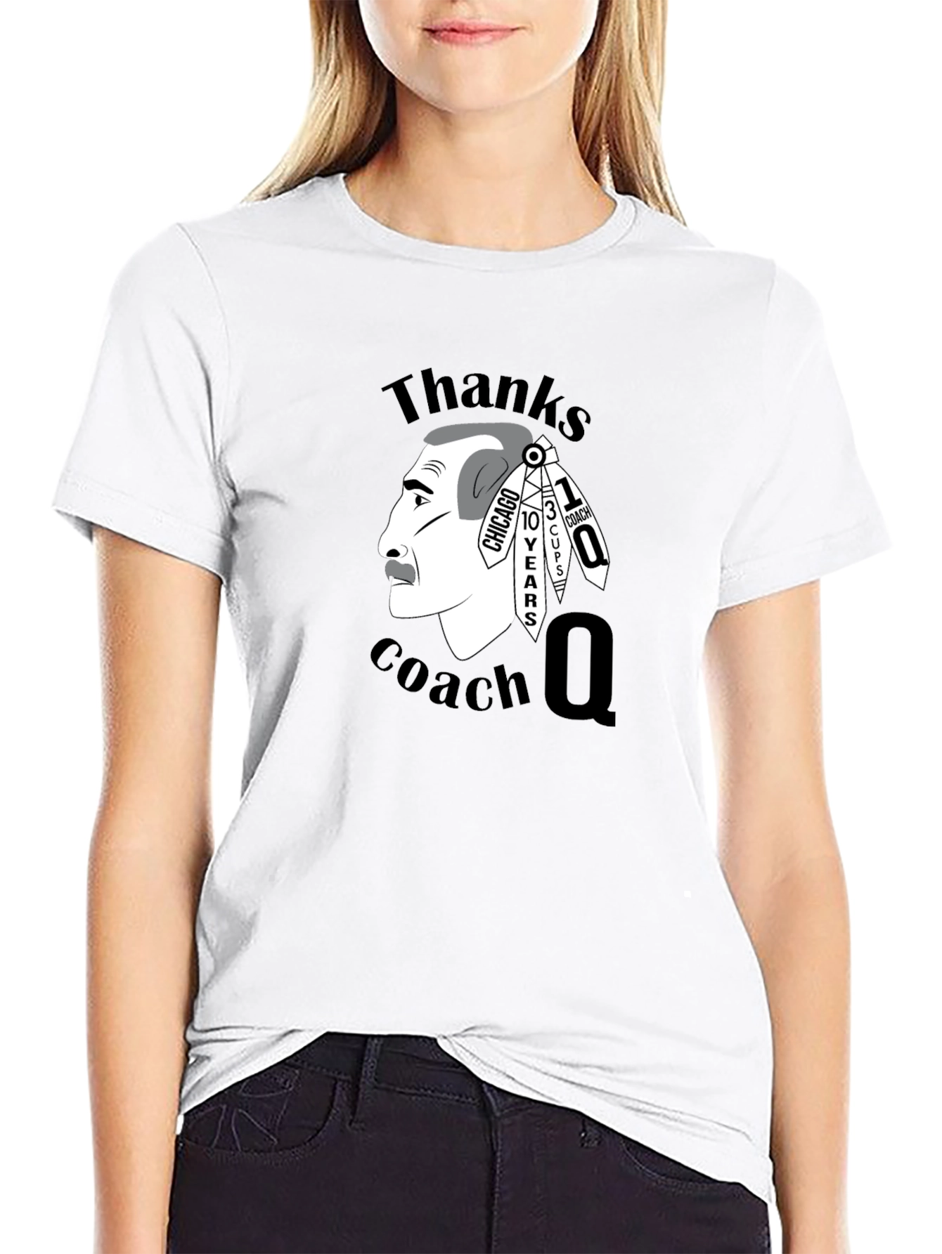 Thanks Coach Q T-Shirt Blackhawks Fan Apparel