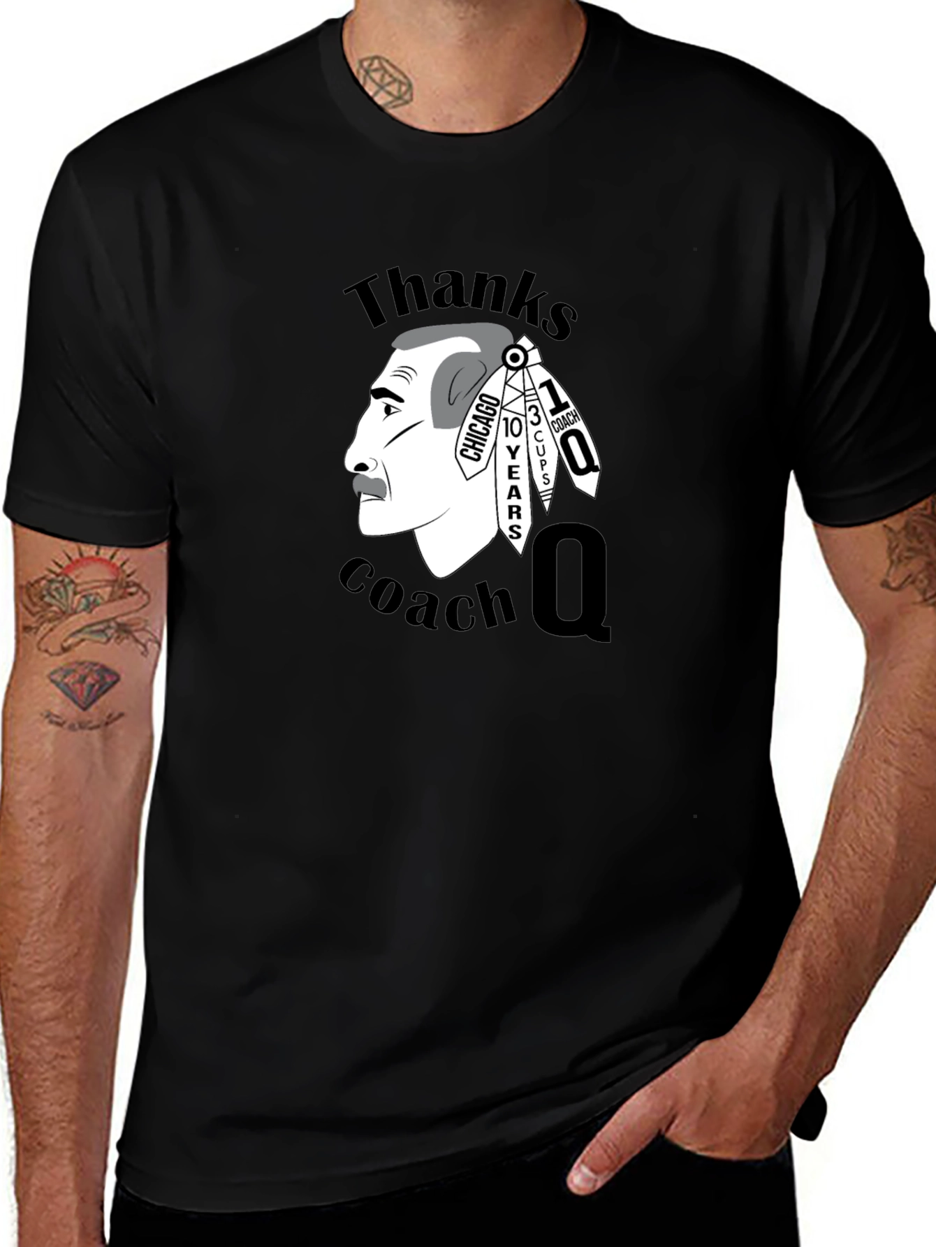 Thanks Coach Q T-Shirt Blackhawks Fan Apparel