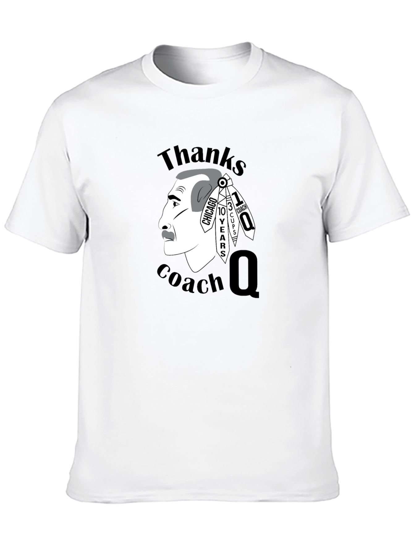 Thanks Coach Q T-Shirt Blackhawks Fan Apparel