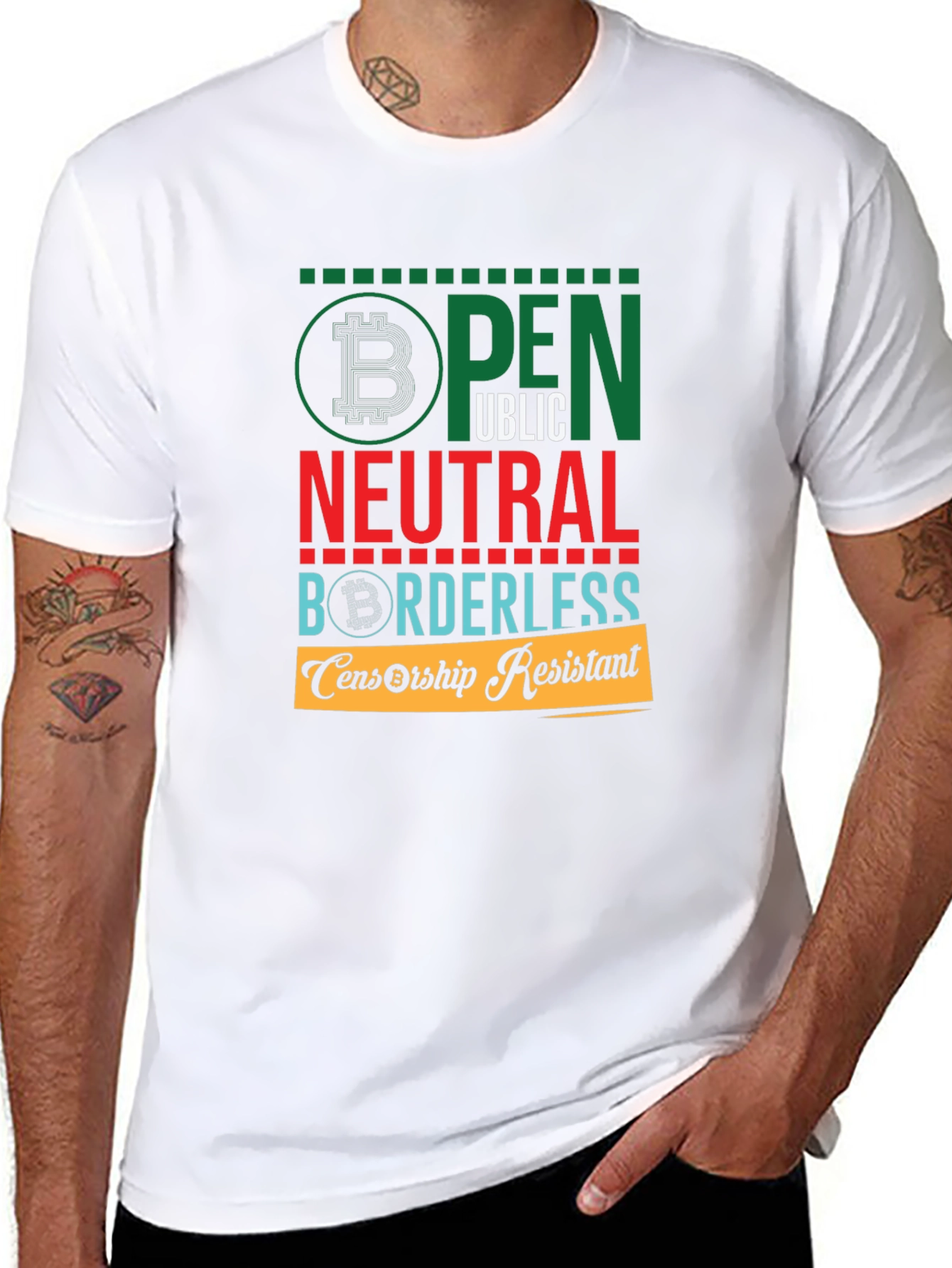 Open Public Neutral Borderless Censorship Resistant T-Shirt