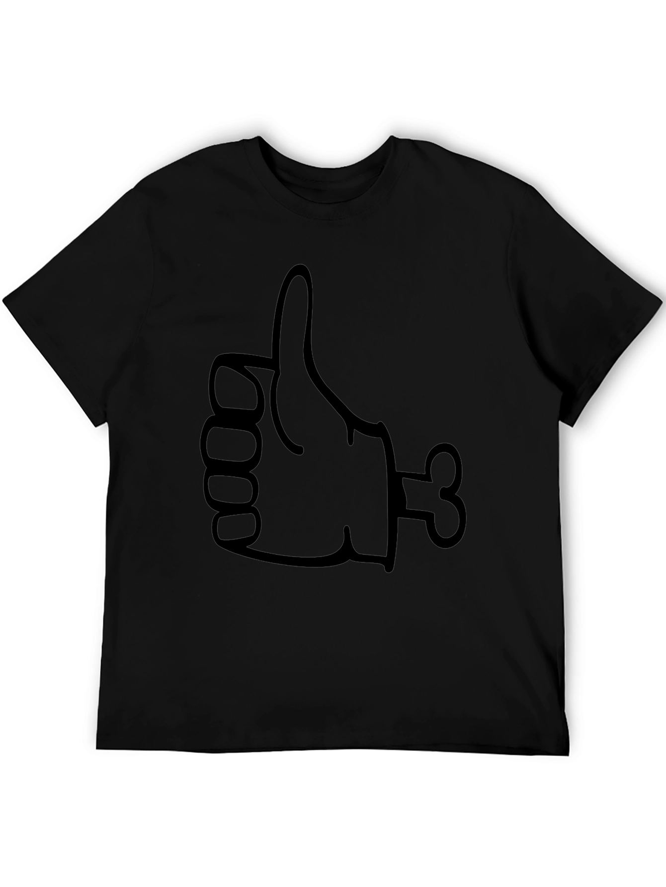 Zombie Thumbs Up Graphic T-Shirt - Black