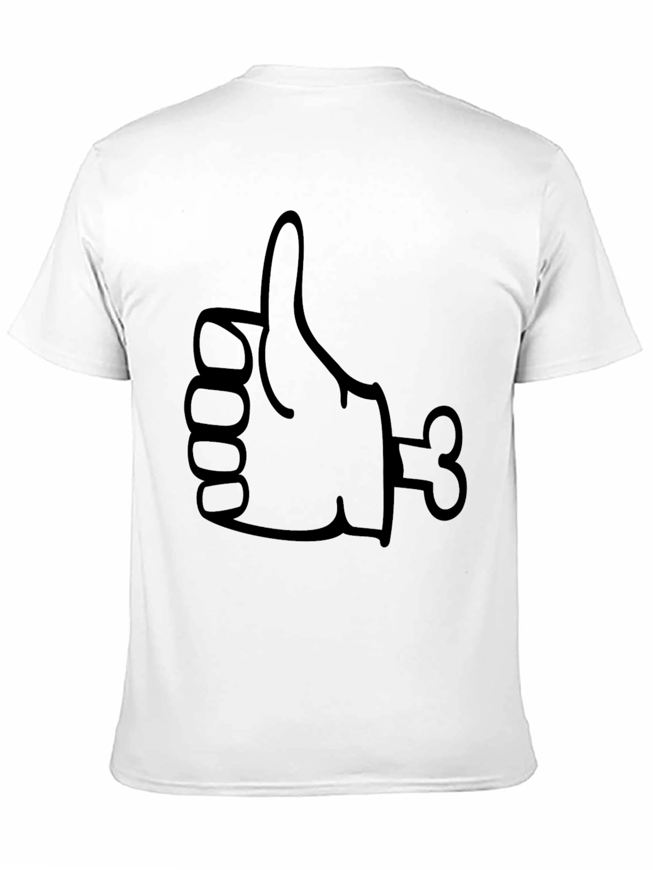 Zombie Thumbs Up Graphic T-Shirt - Black