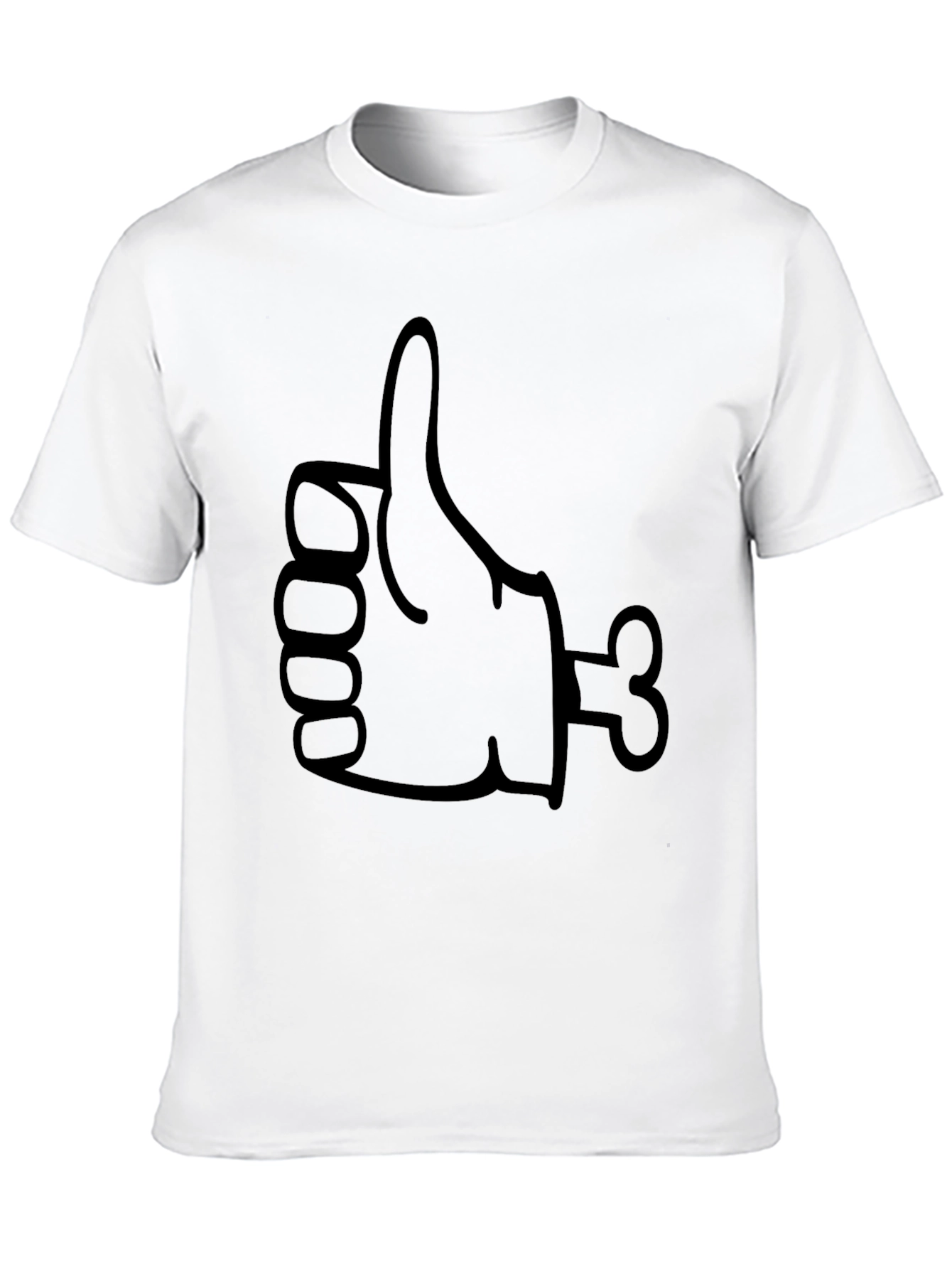 Zombie Thumbs Up Graphic T-Shirt - Black
