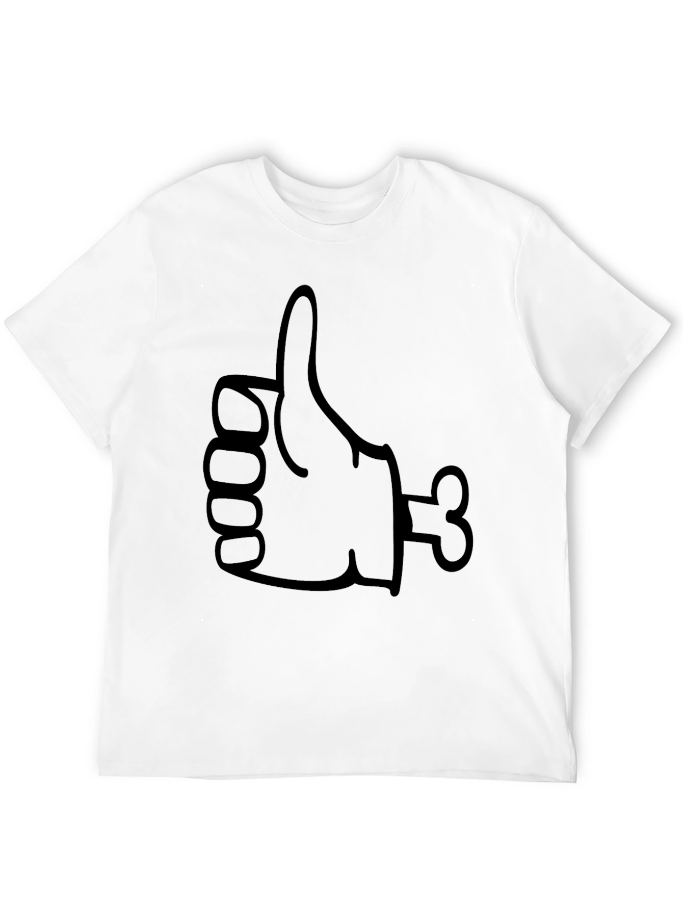 Zombie Thumbs Up Graphic T-Shirt - Black
