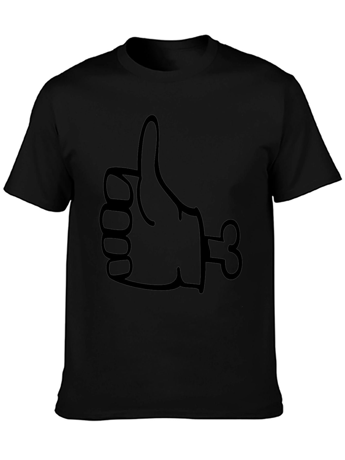 Zombie Thumbs Up Graphic T-Shirt - Black