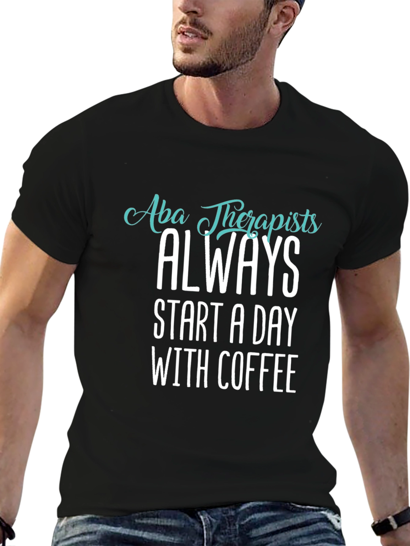 ABA Therapists Coffee T-Shirt - Black