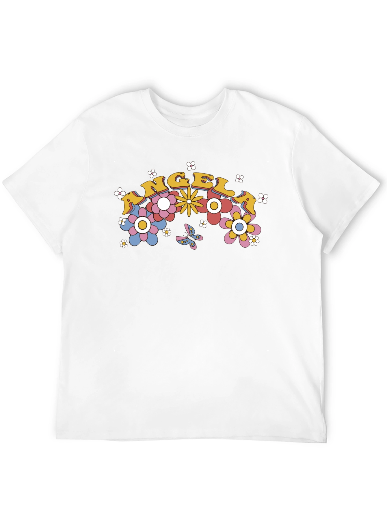 Angel Floral Retro T-Shirt
