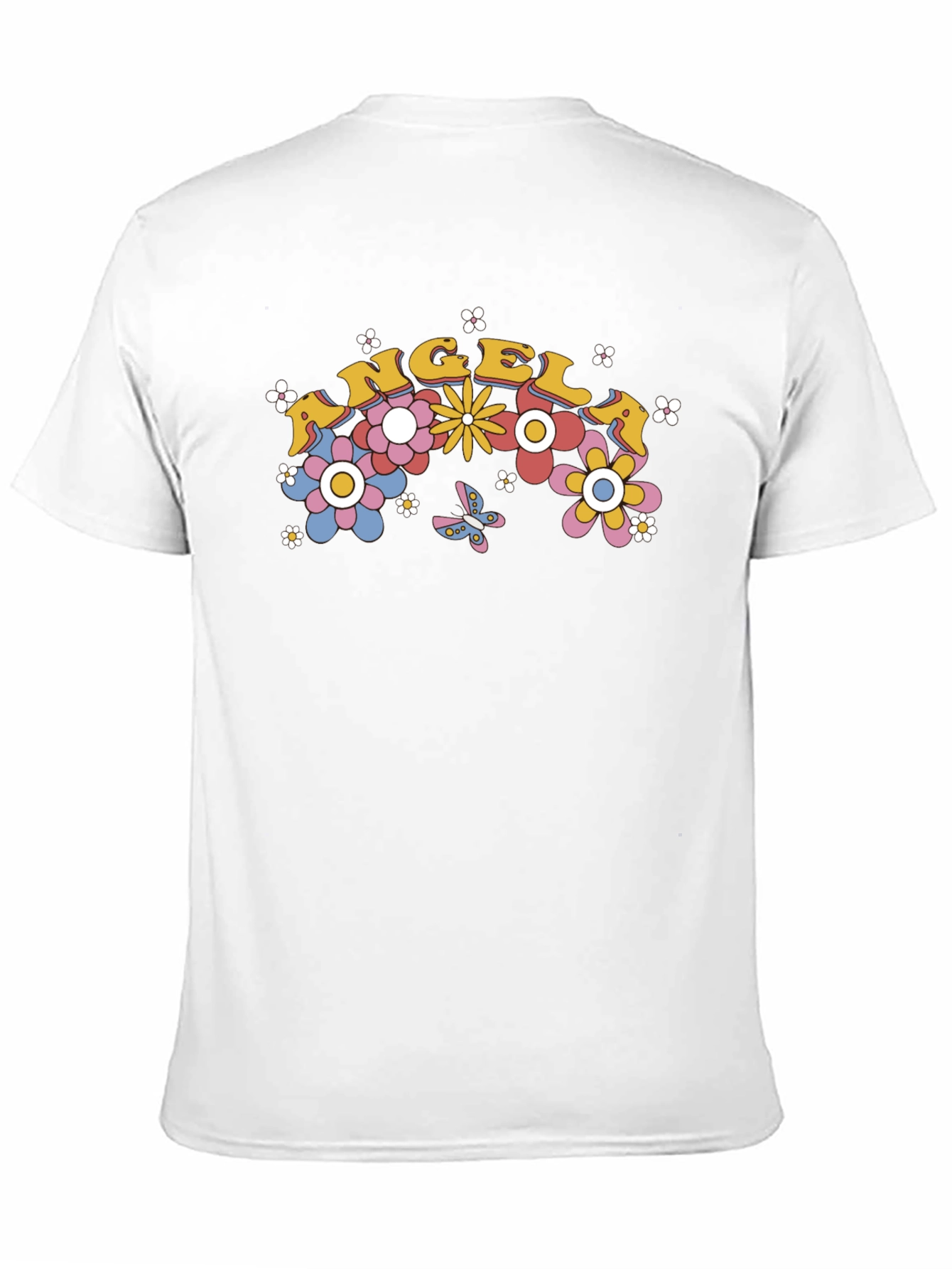 Angel Floral Retro T-Shirt