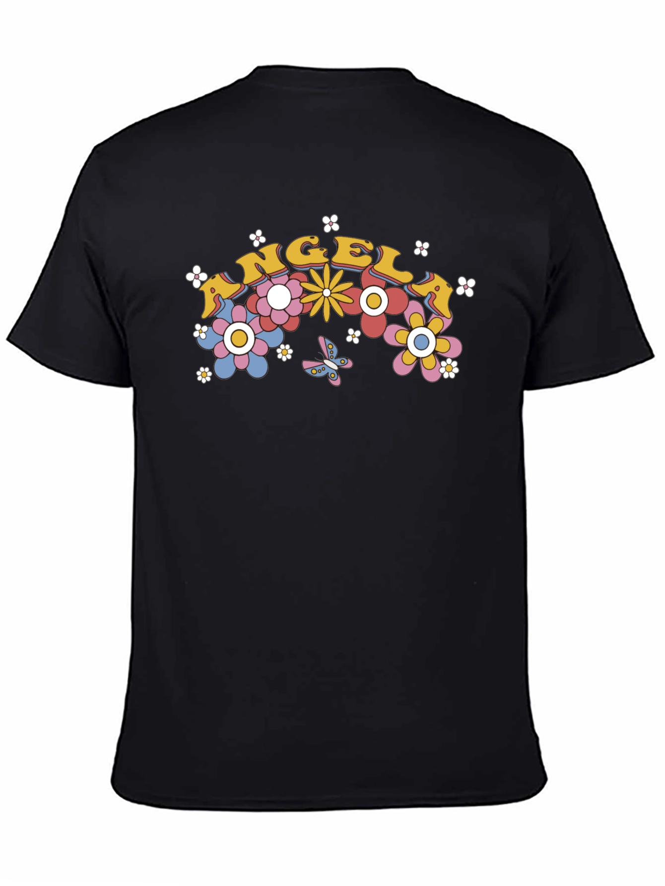Angel Floral Retro T-Shirt