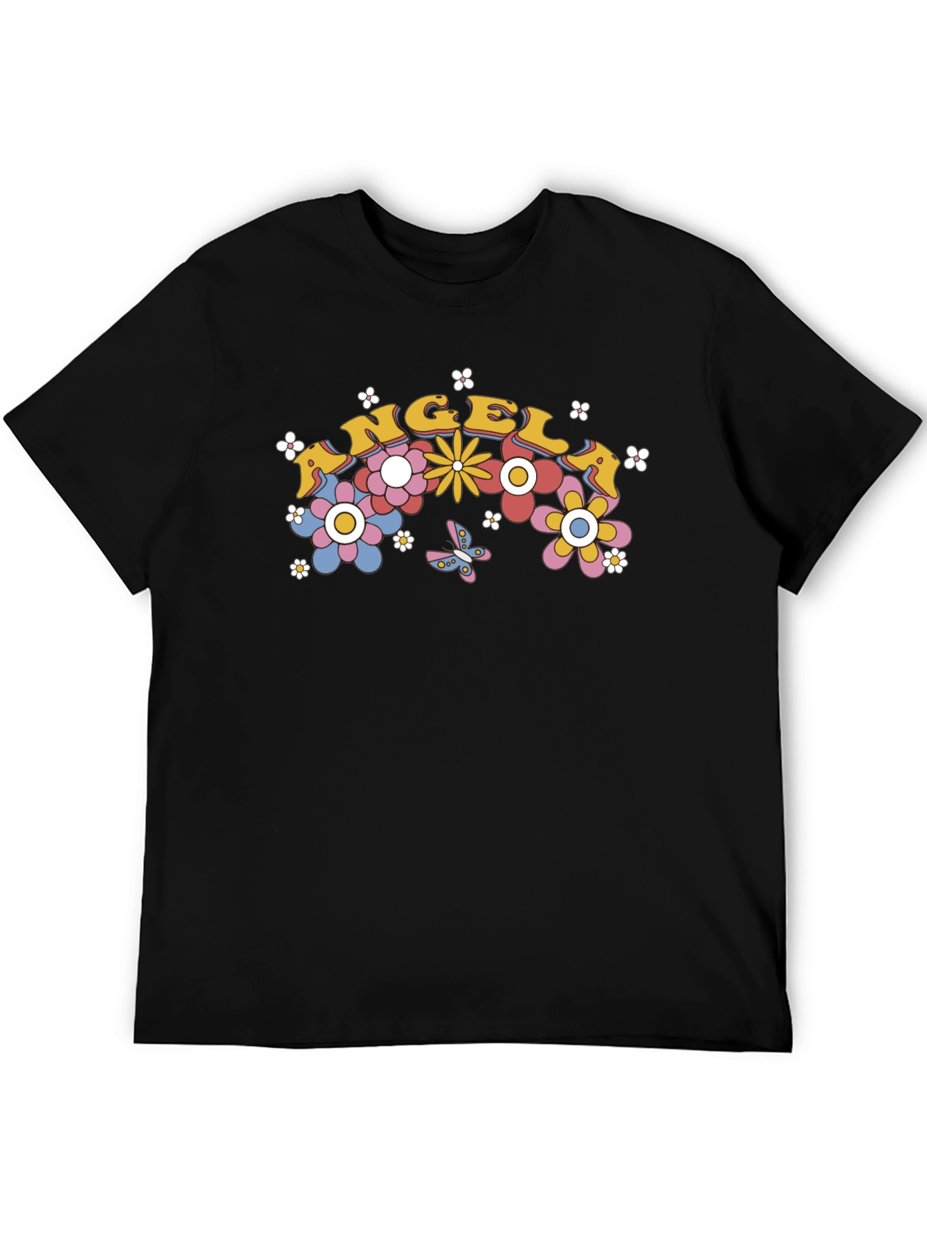 Angel Floral Retro T-Shirt