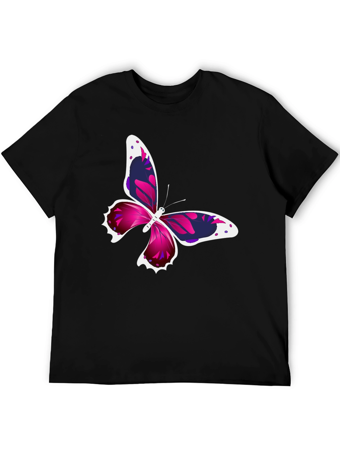 Butterfly Graphic Black T-Shirt