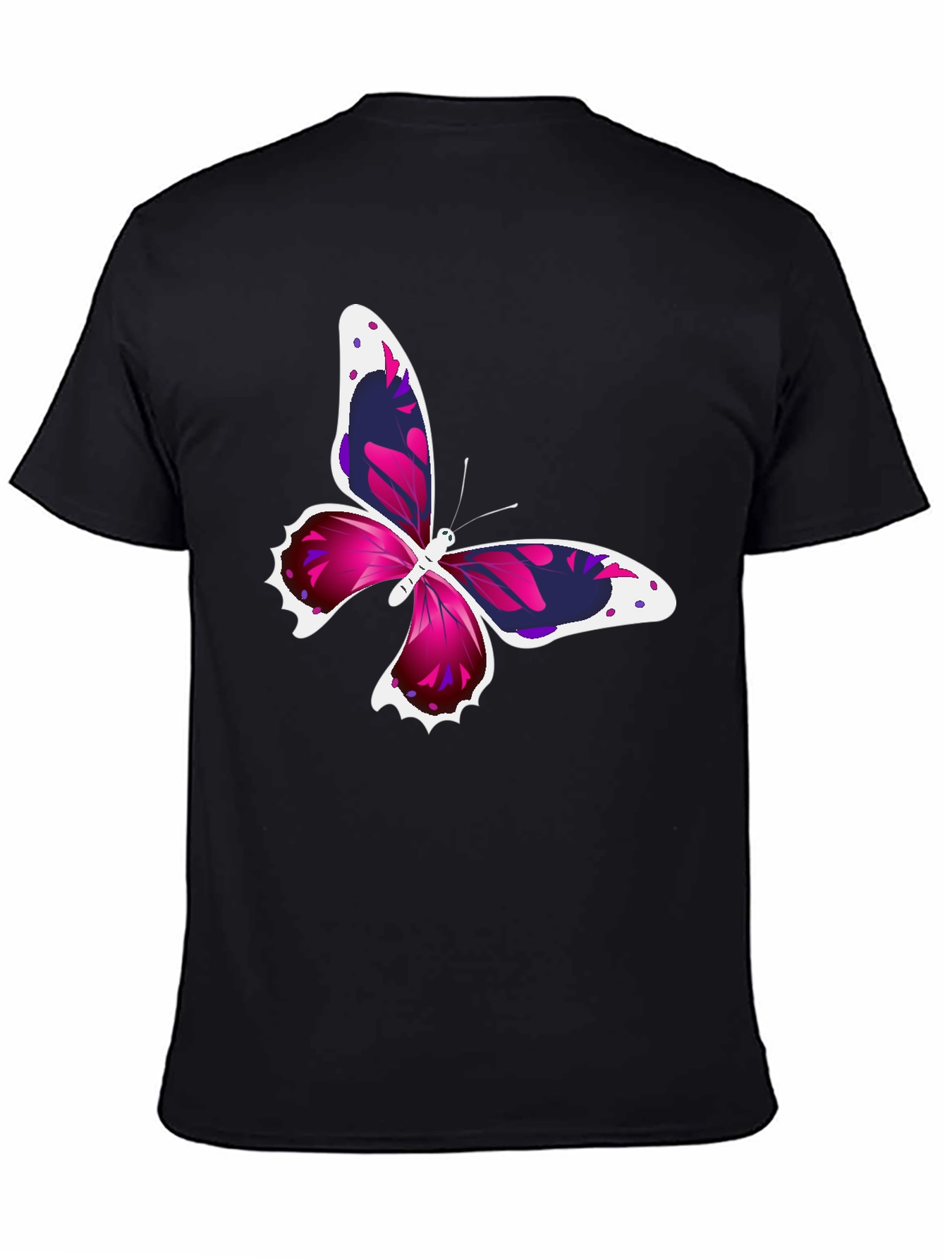 Butterfly Graphic Black T-Shirt