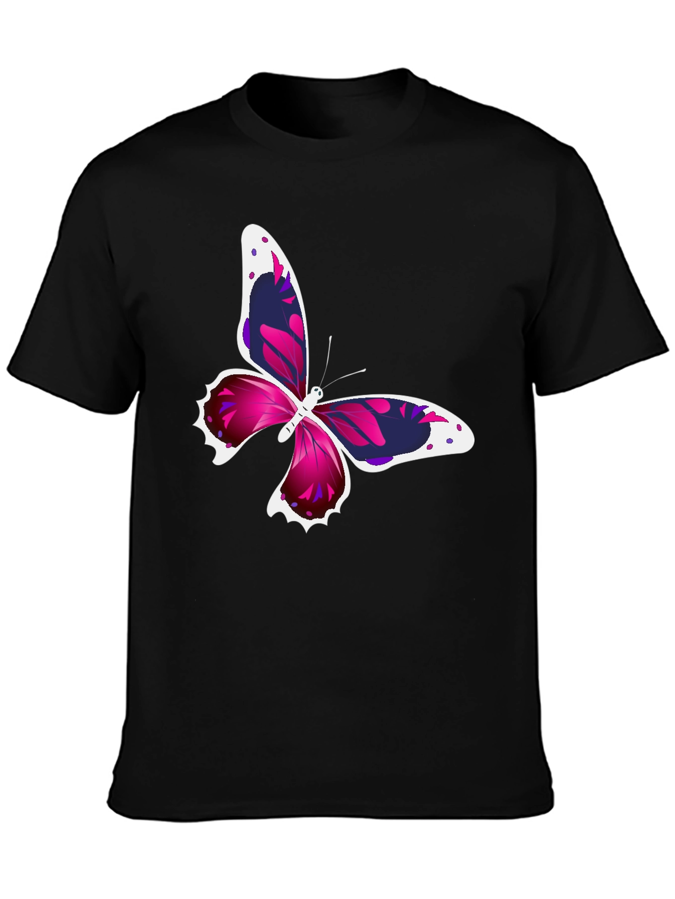 Butterfly Graphic Black T-Shirt