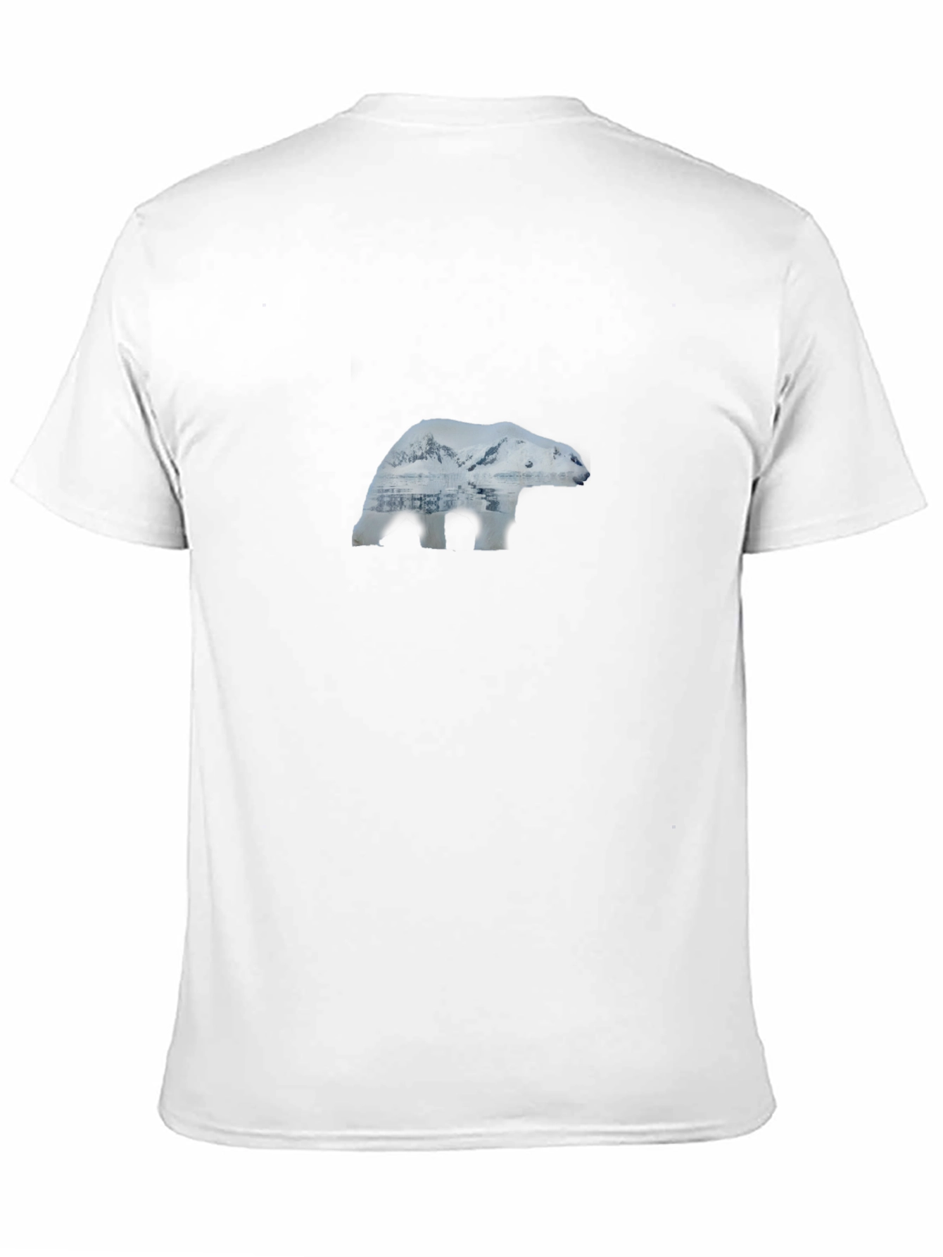 Polar Bear Landscape Graphic Tee - Black