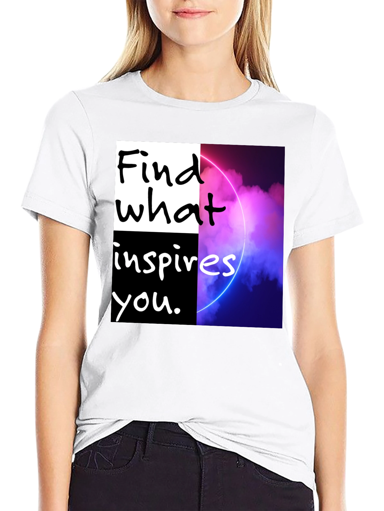 Motivational Graphic T-Shirt - Find What Inspires You