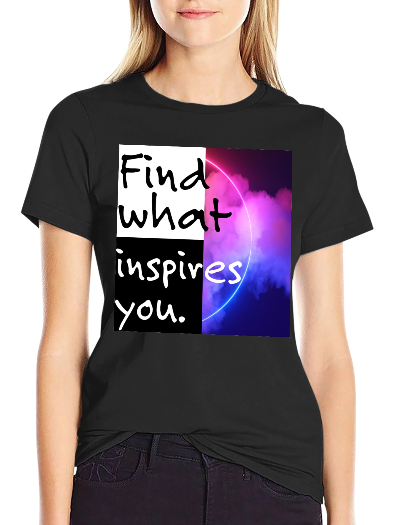 Motivational Graphic T-Shirt - Find What Inspires You